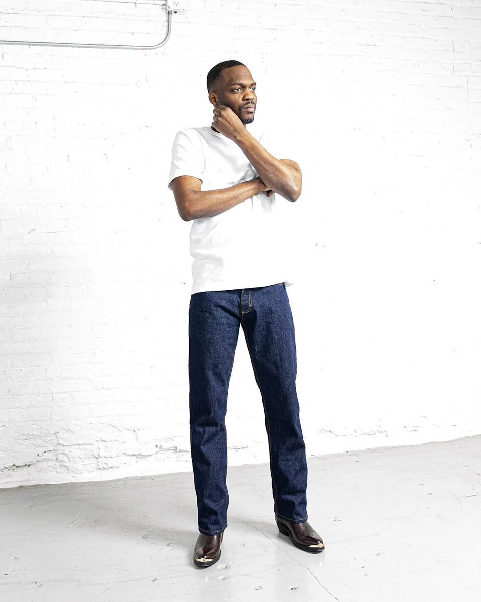 100% Cotton Boot Cut Dark Wash - Image 12