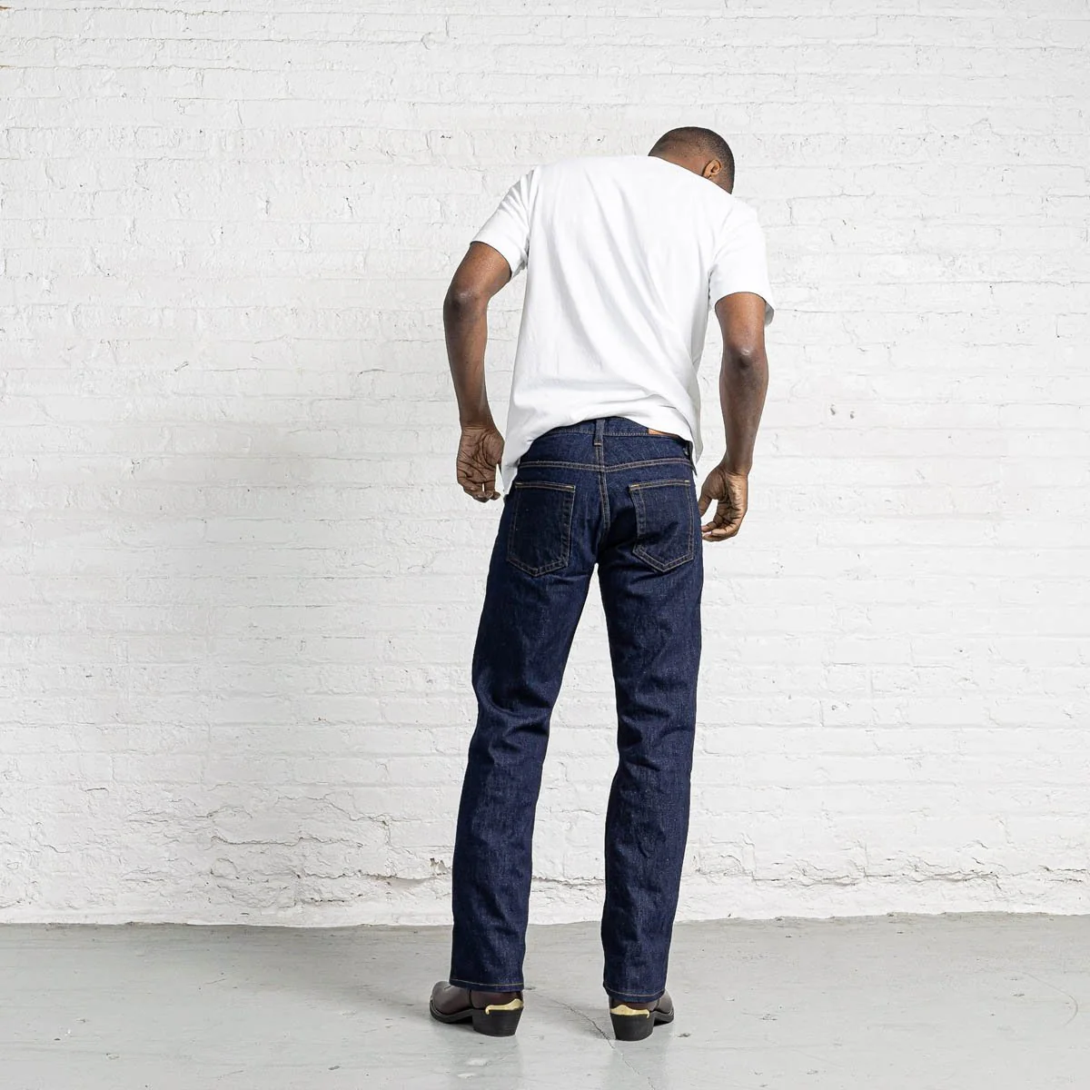 100% Cotton Boot Cut Dark Wash - Image 3