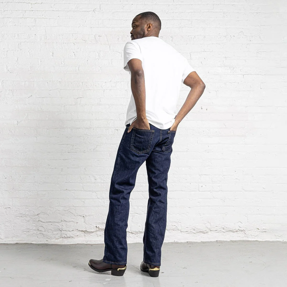 100% Cotton Boot Cut Dark Wash - Image 5