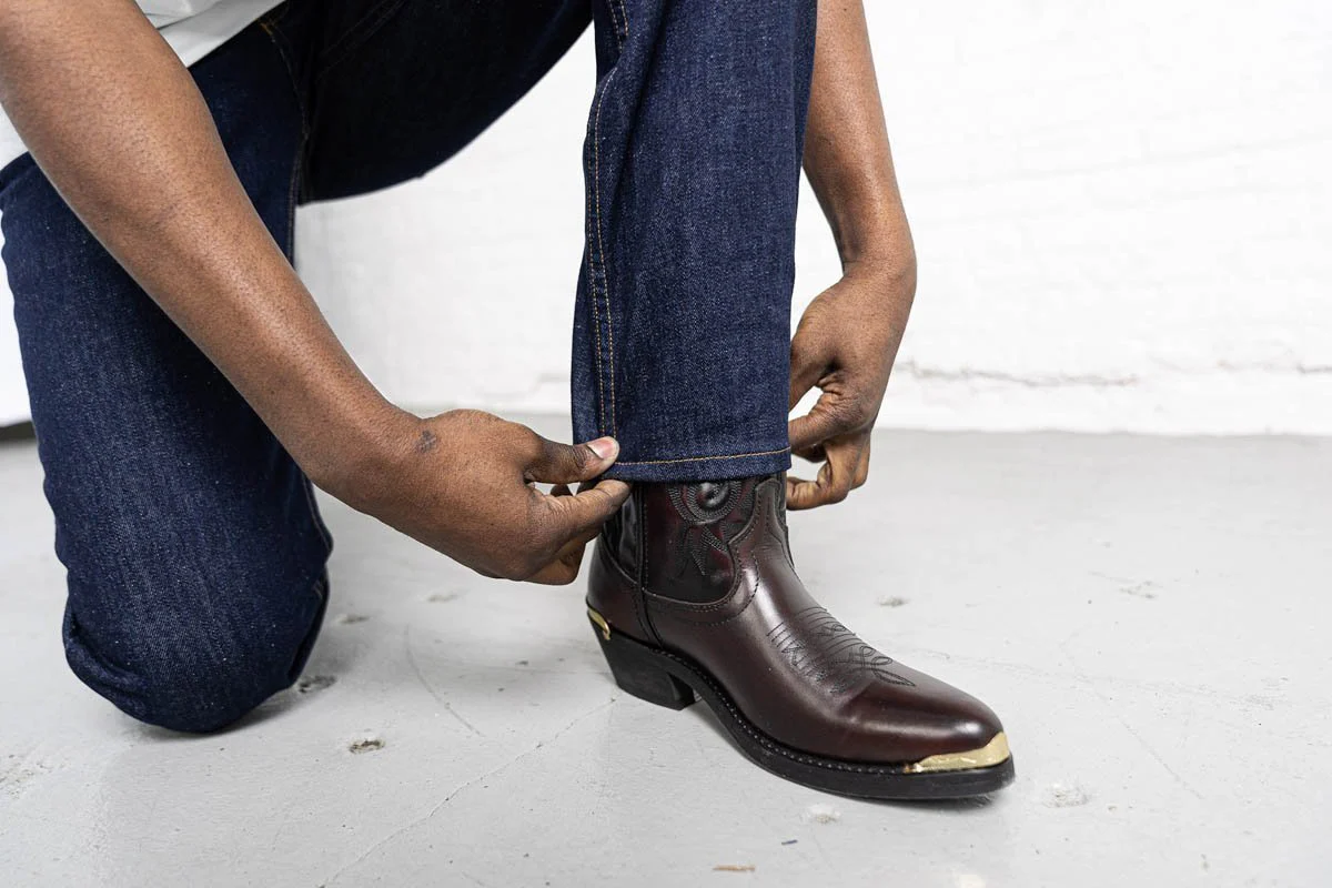 100% Cotton Boot Cut Dark Wash - Image 7
