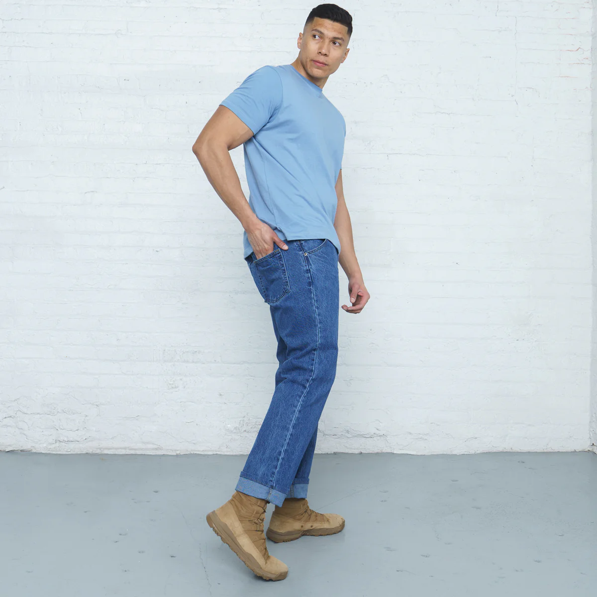 100% Cotton Relaxed Fit Stone Wash - Image 3