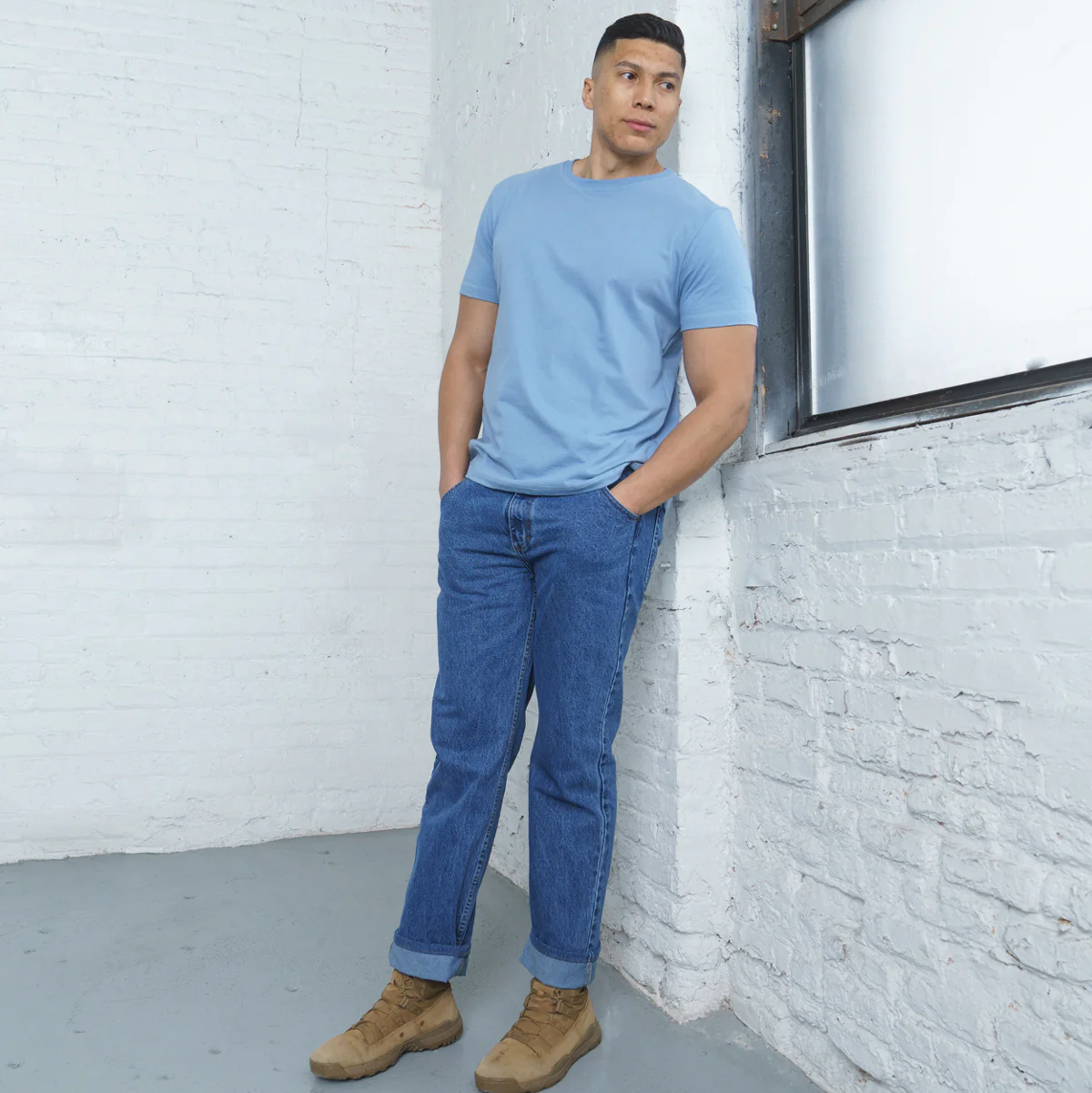 100% Cotton Relaxed Fit Stone Wash - Image 6