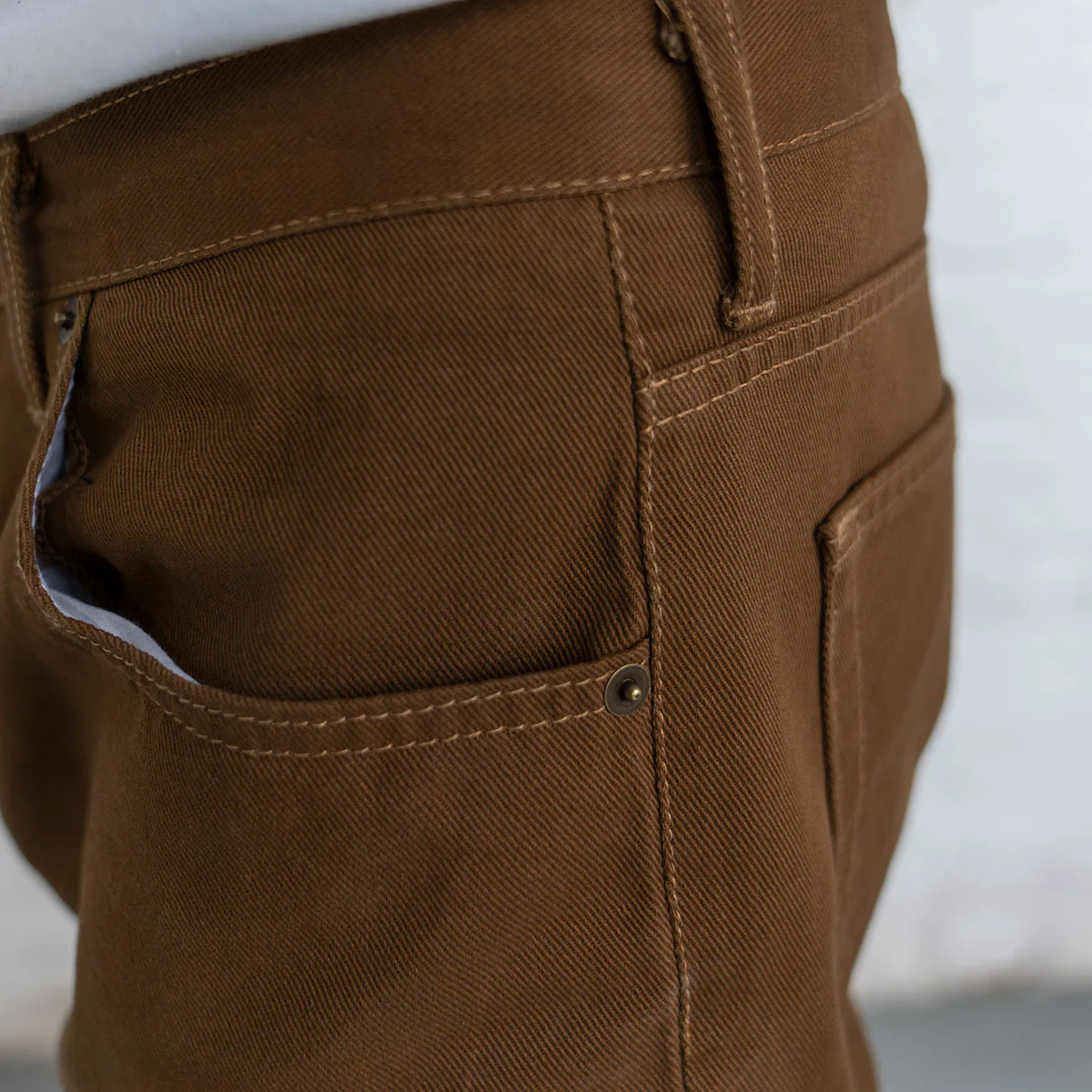 100% Cotton Tailored Fit Brown - Image 13