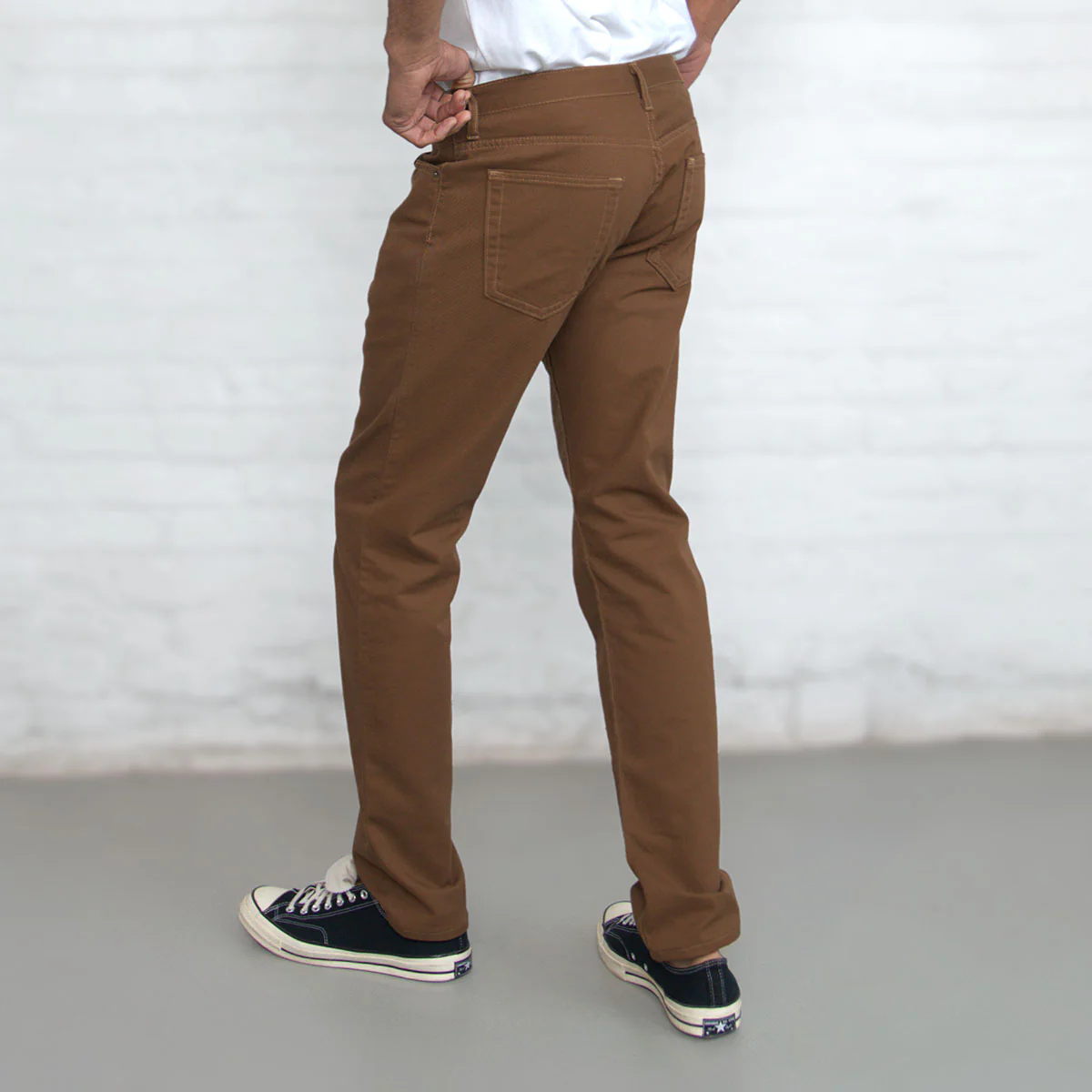 100% Cotton Tailored Fit Brown - Image 3