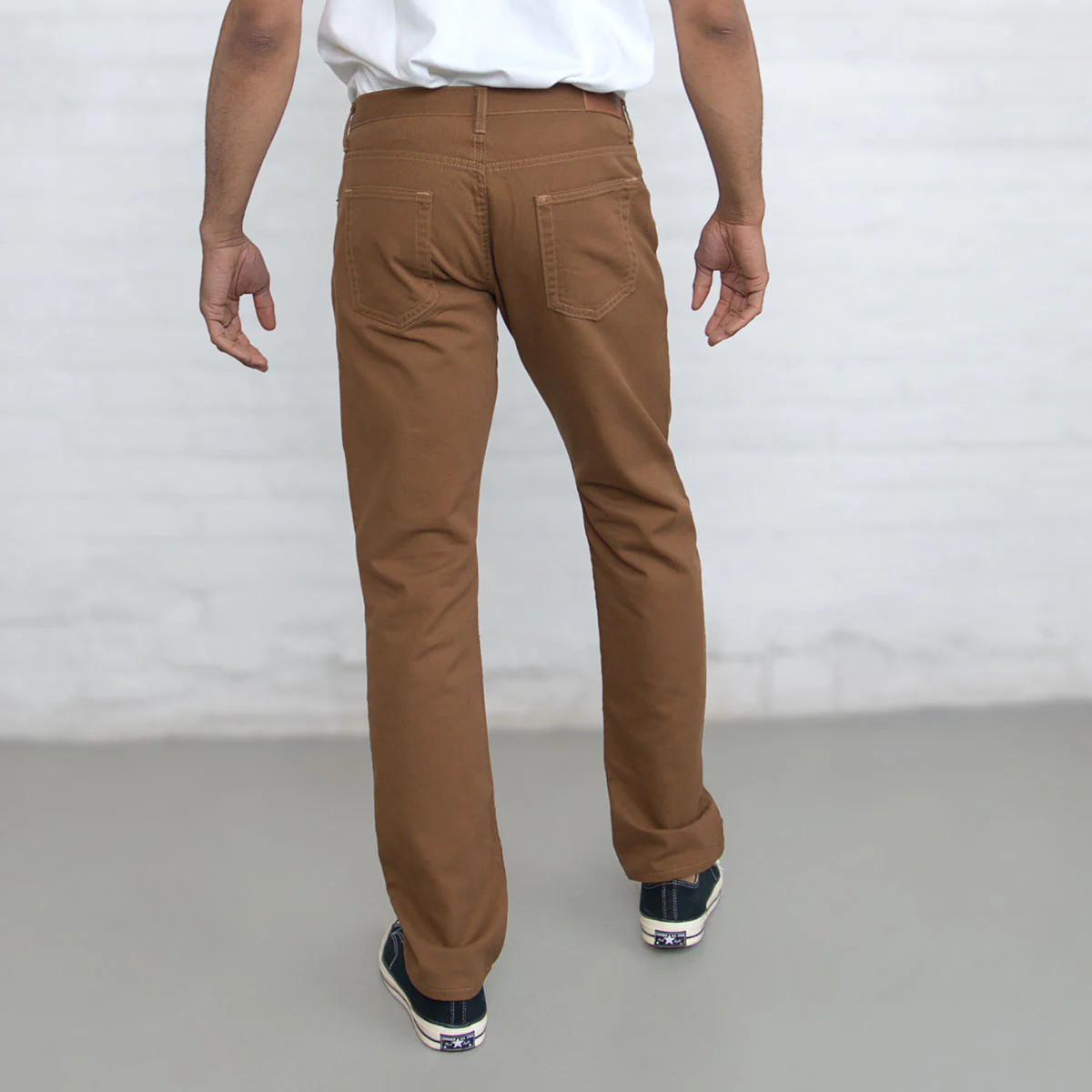 100% Cotton Tailored Fit Brown - Image 6