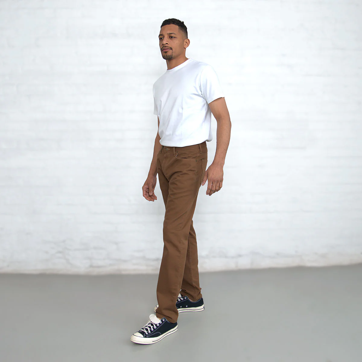 100% Cotton Tailored Fit Brown - Image 9