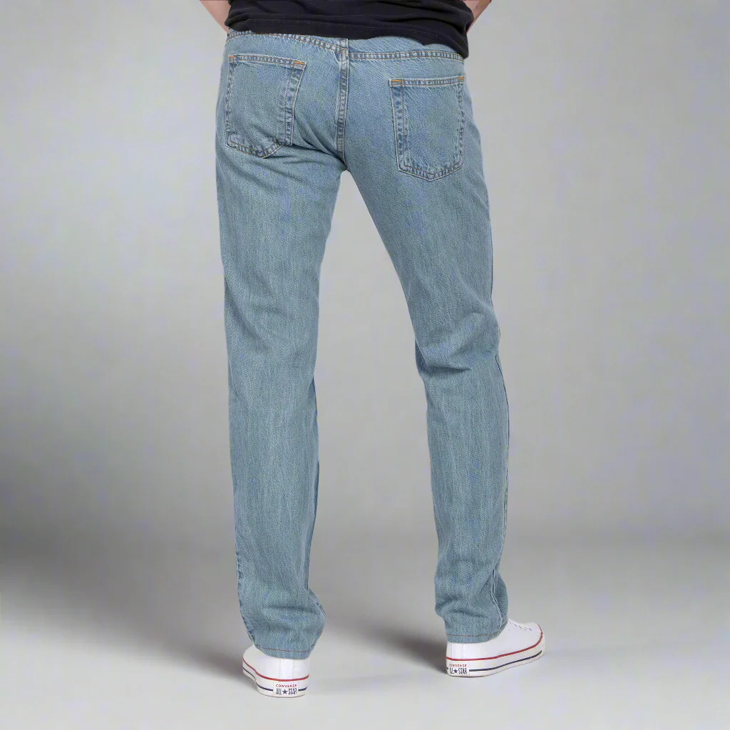 Tailored Fit Summer Weight Iced Indigo 100% Cotton - Image 4