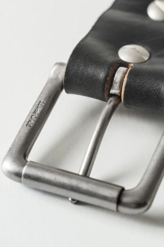 Black Leather Belt - Image 4