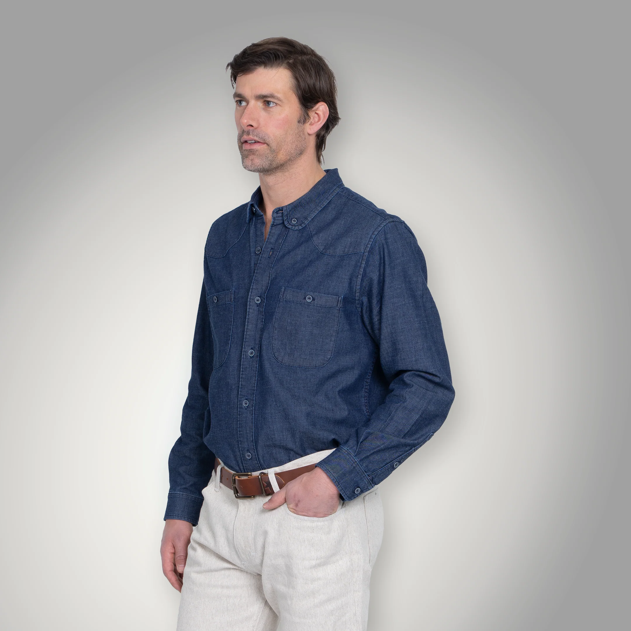 Chicago Club Button Down - Indigo - Image 4
