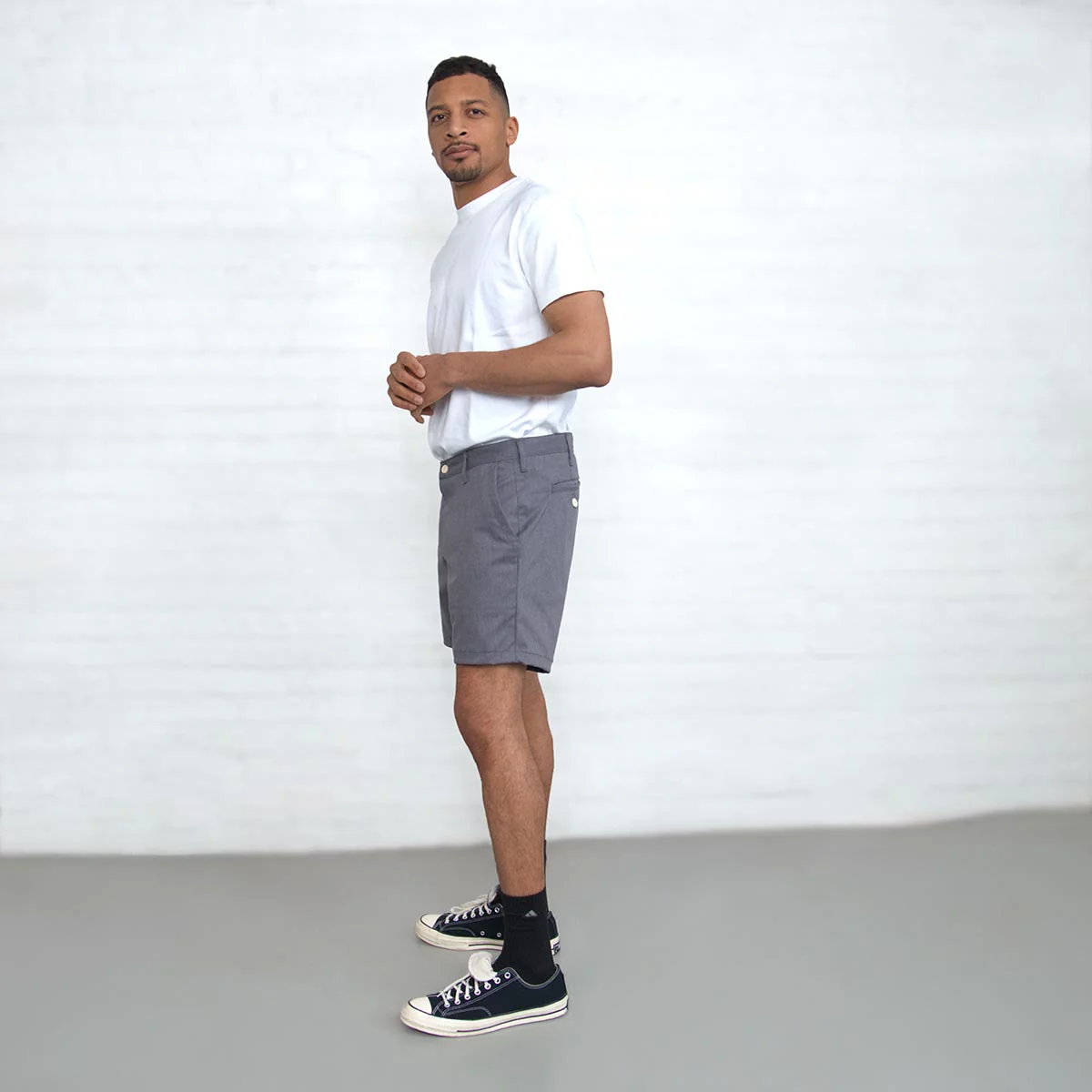 Chino Shorts - Grey - Image 7