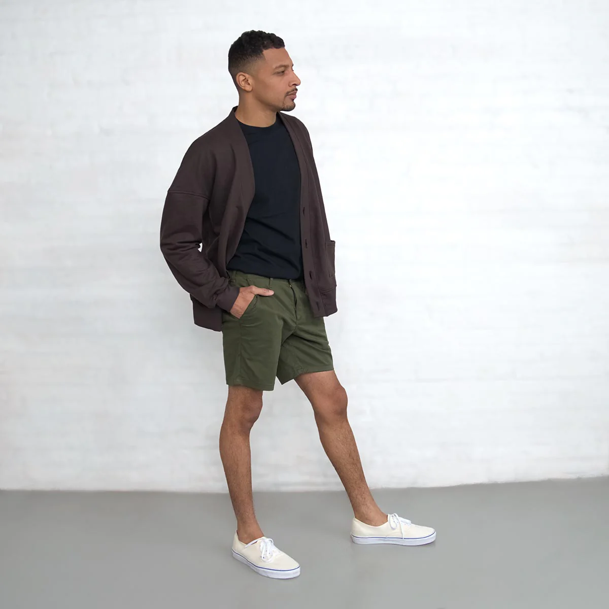 Chino Shorts - Olive - Image 7