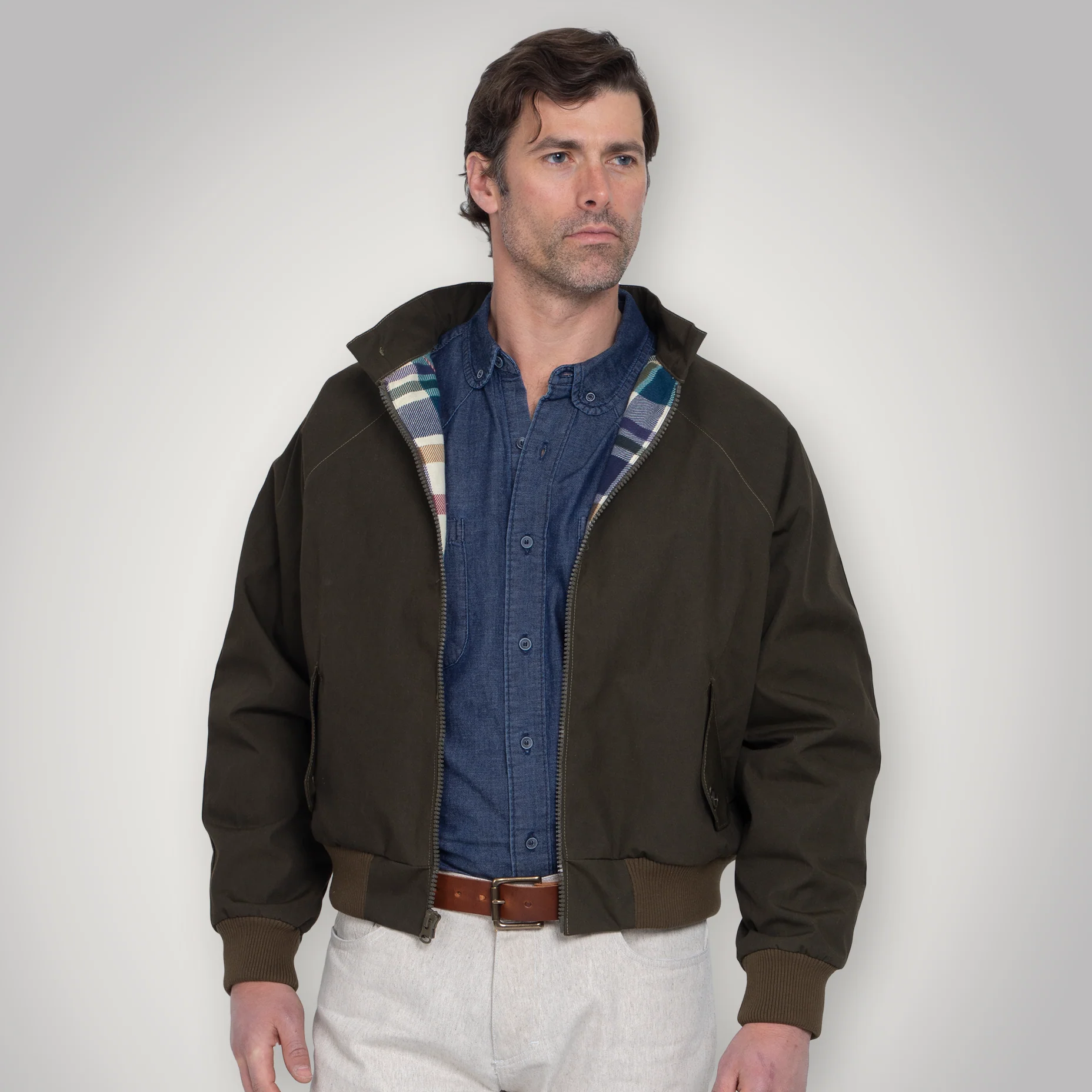 Harrington Jacket - Olive - Image 3