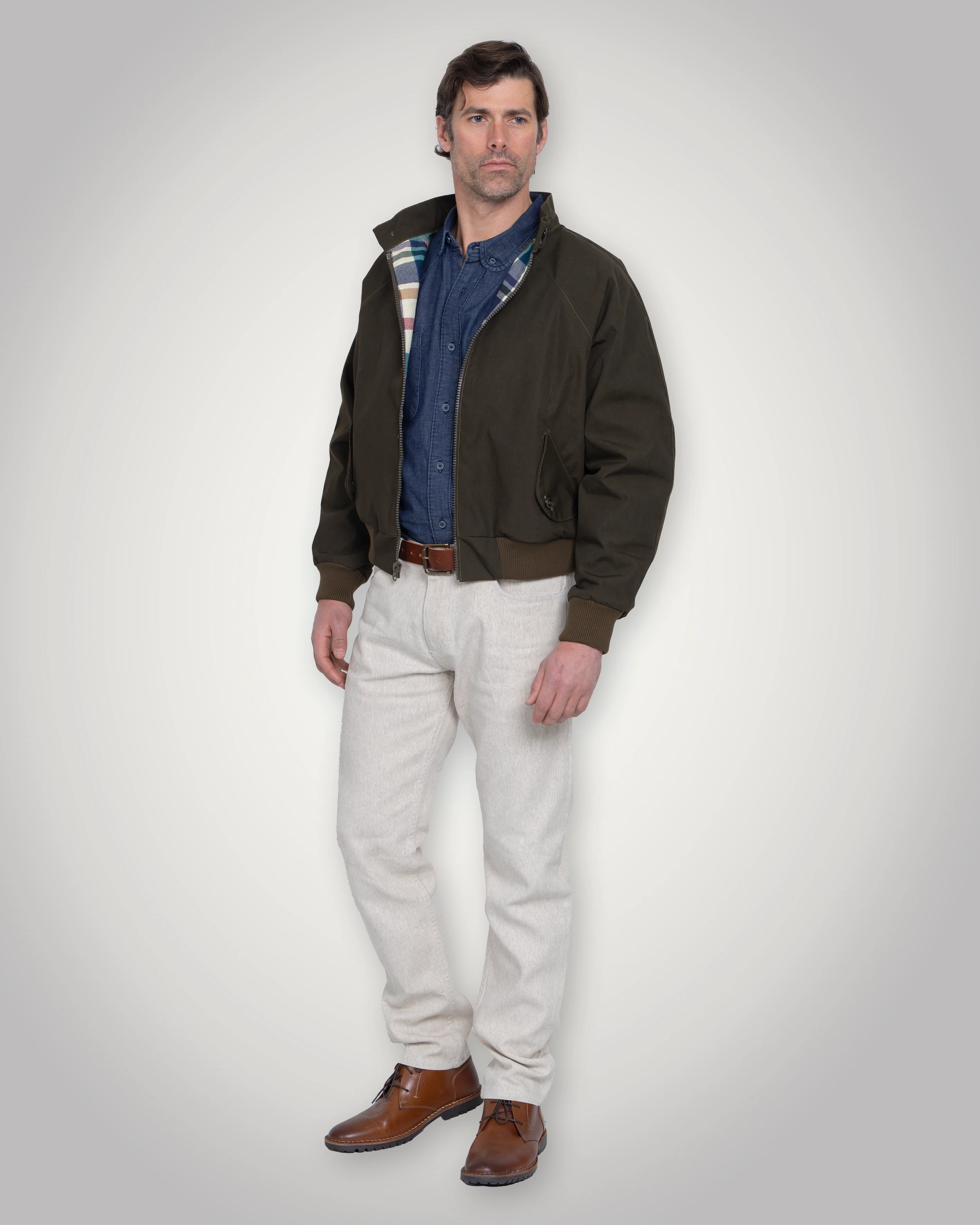 Harrington Jacket - Olive - Image 7