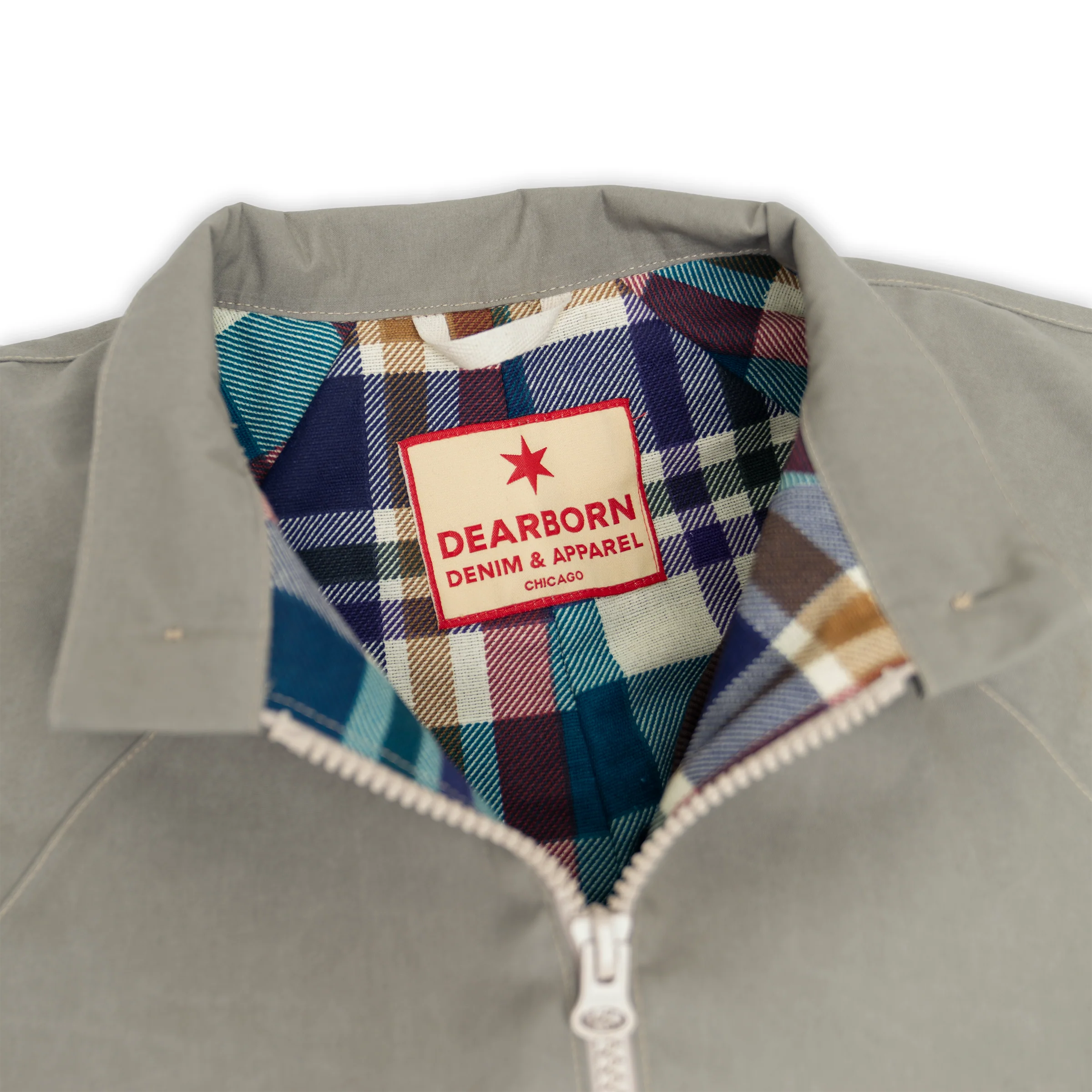 Harrington Jacket - Pewter Cream - Image 11