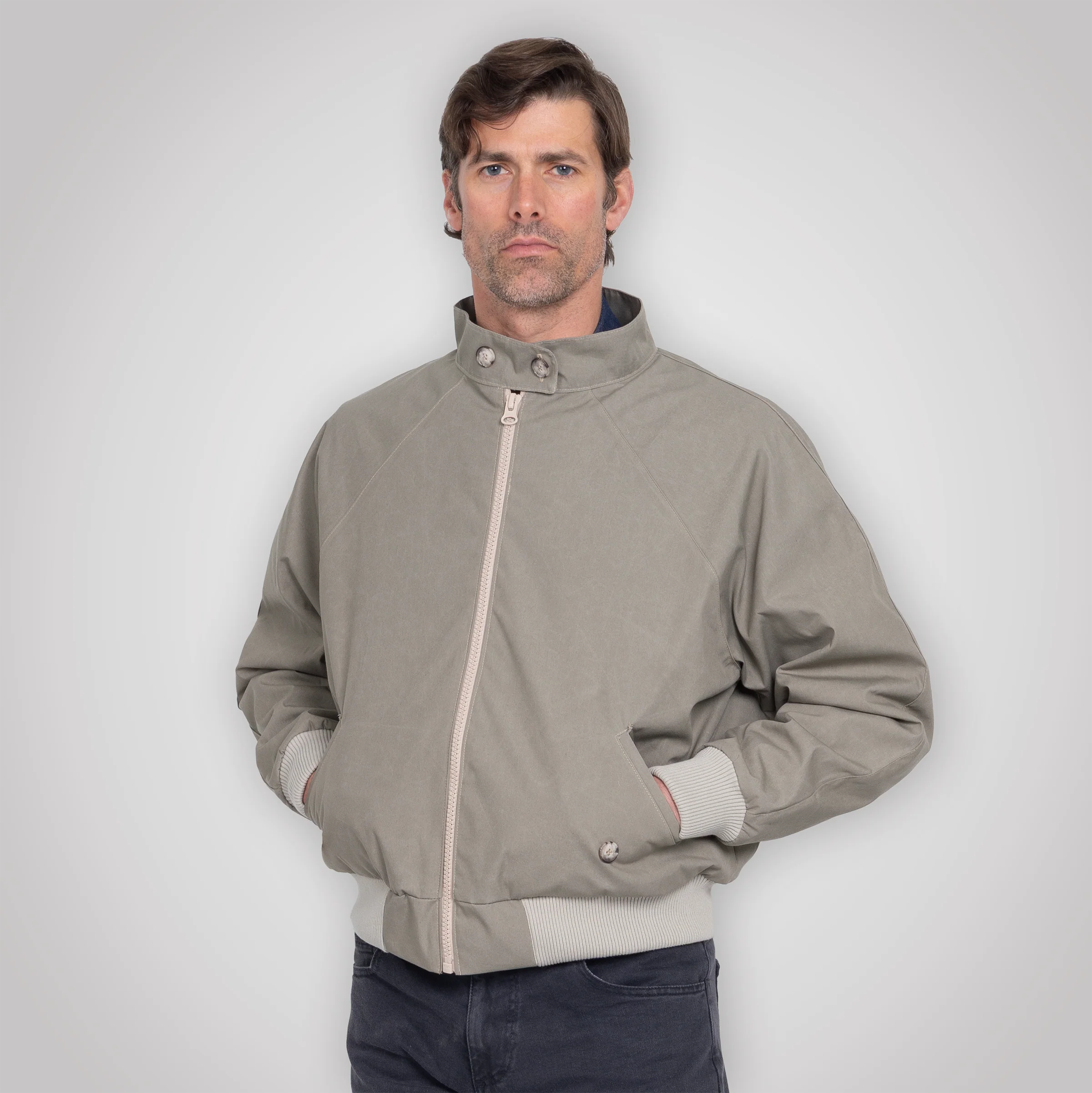 Harrington Jacket - Pewter Cream - Image 16