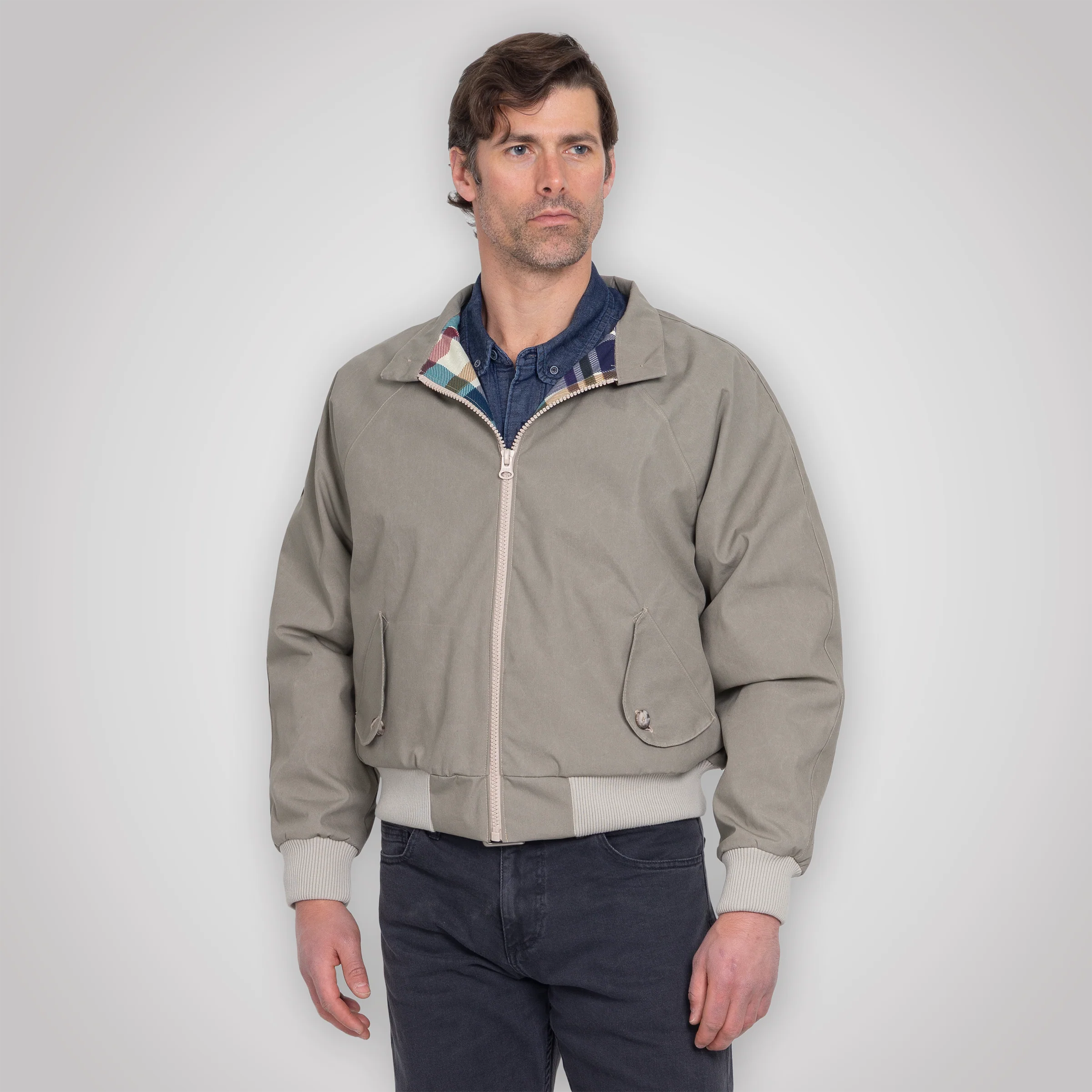 Harrington Jacket - Pewter Cream - Image 17
