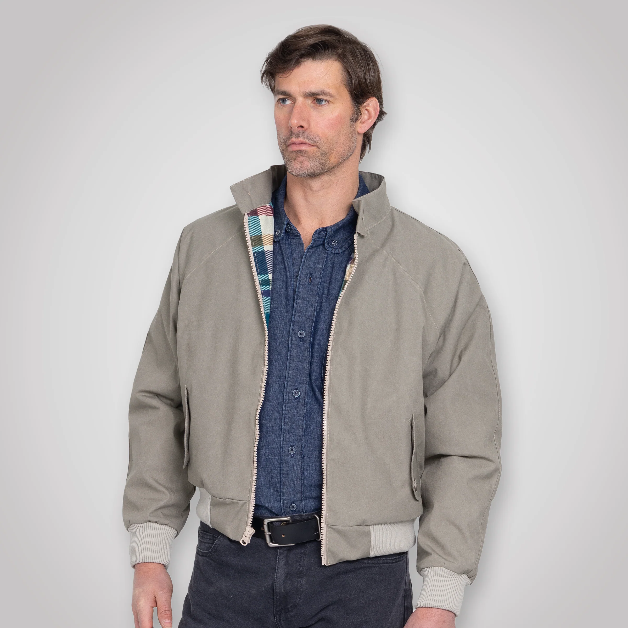 Harrington Jacket - Pewter Cream - Image 18
