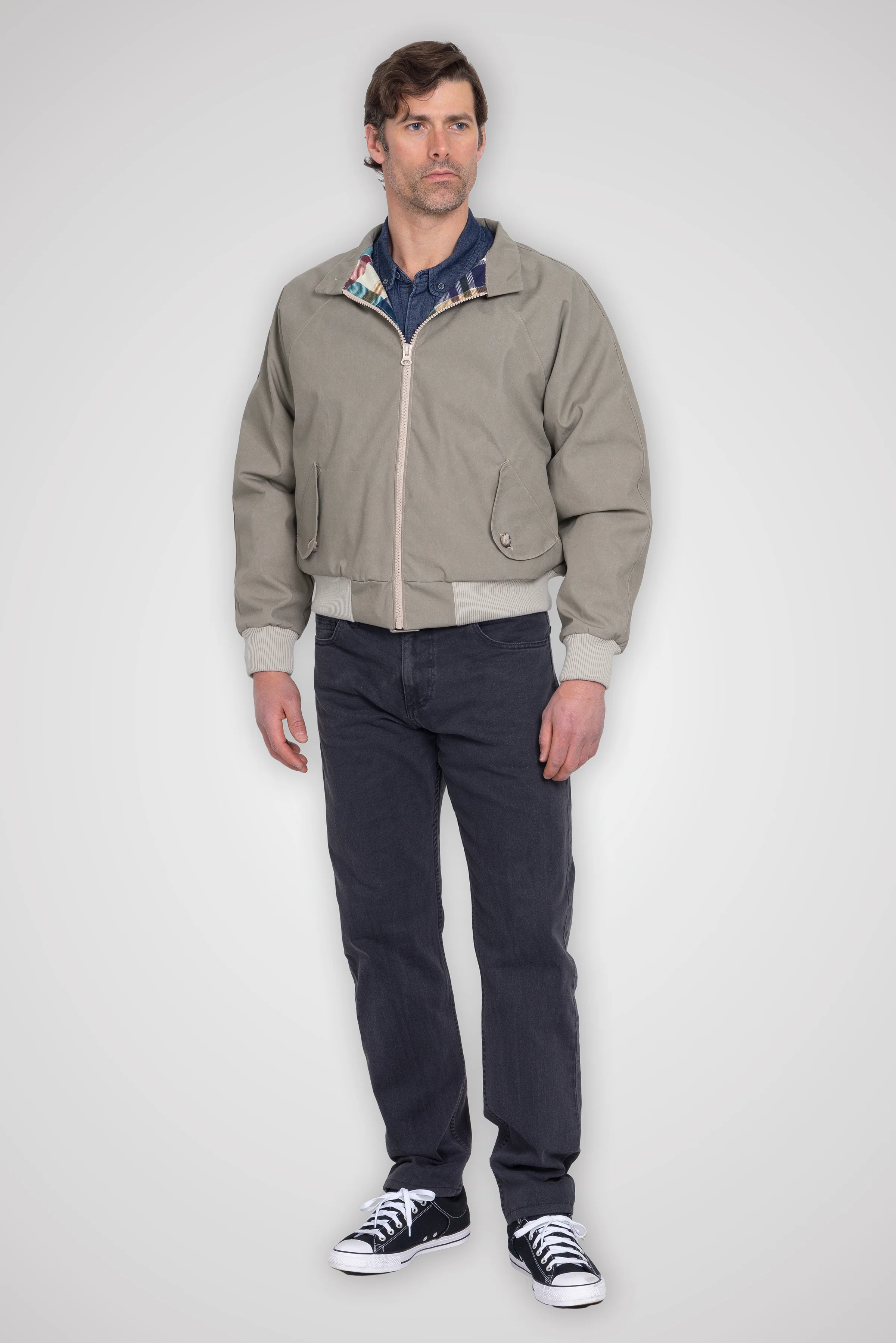 Harrington Jacket - Pewter Cream - Image 19