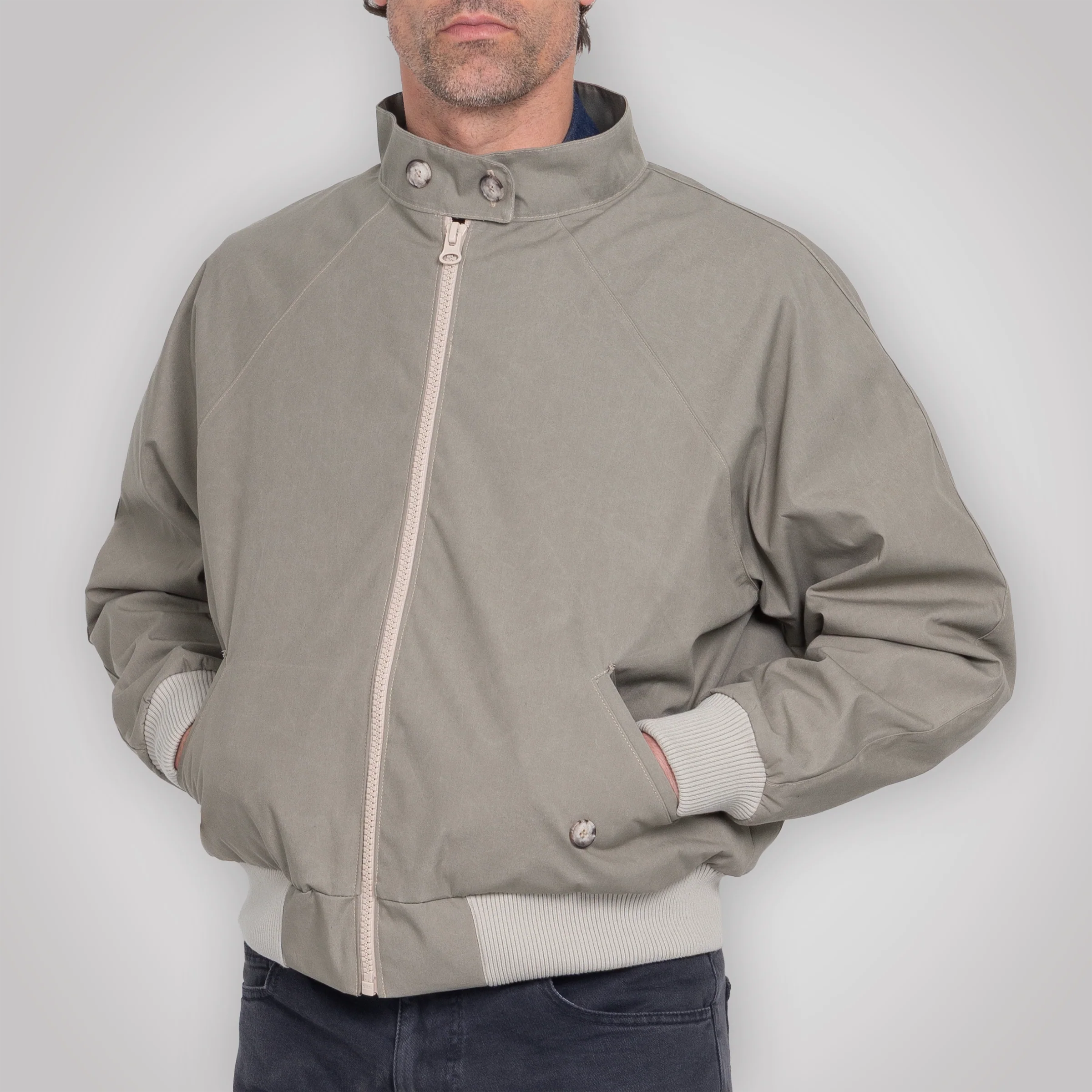 Harrington Jacket - Pewter Cream - Image 20