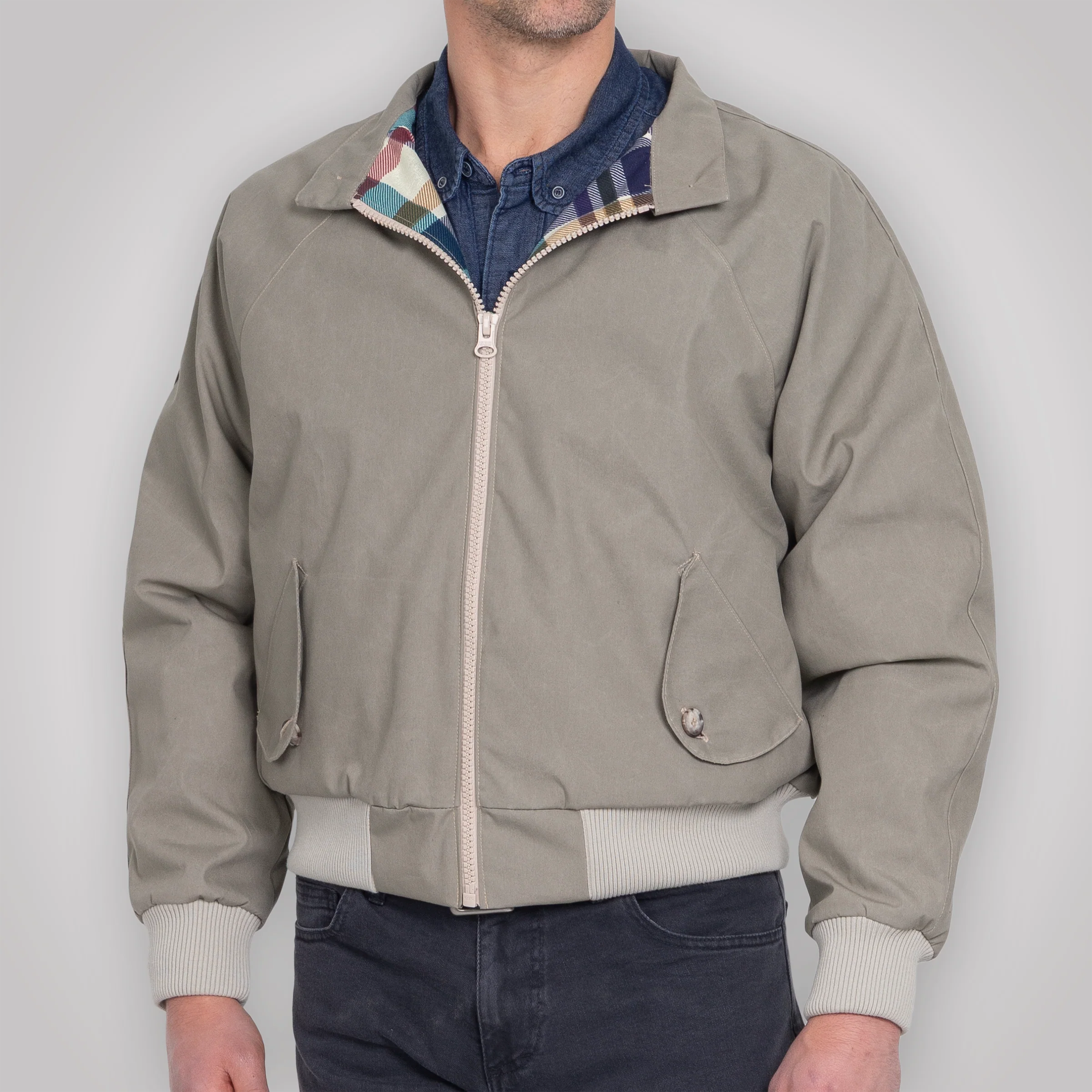 Harrington Jacket - Pewter Cream - Image 24