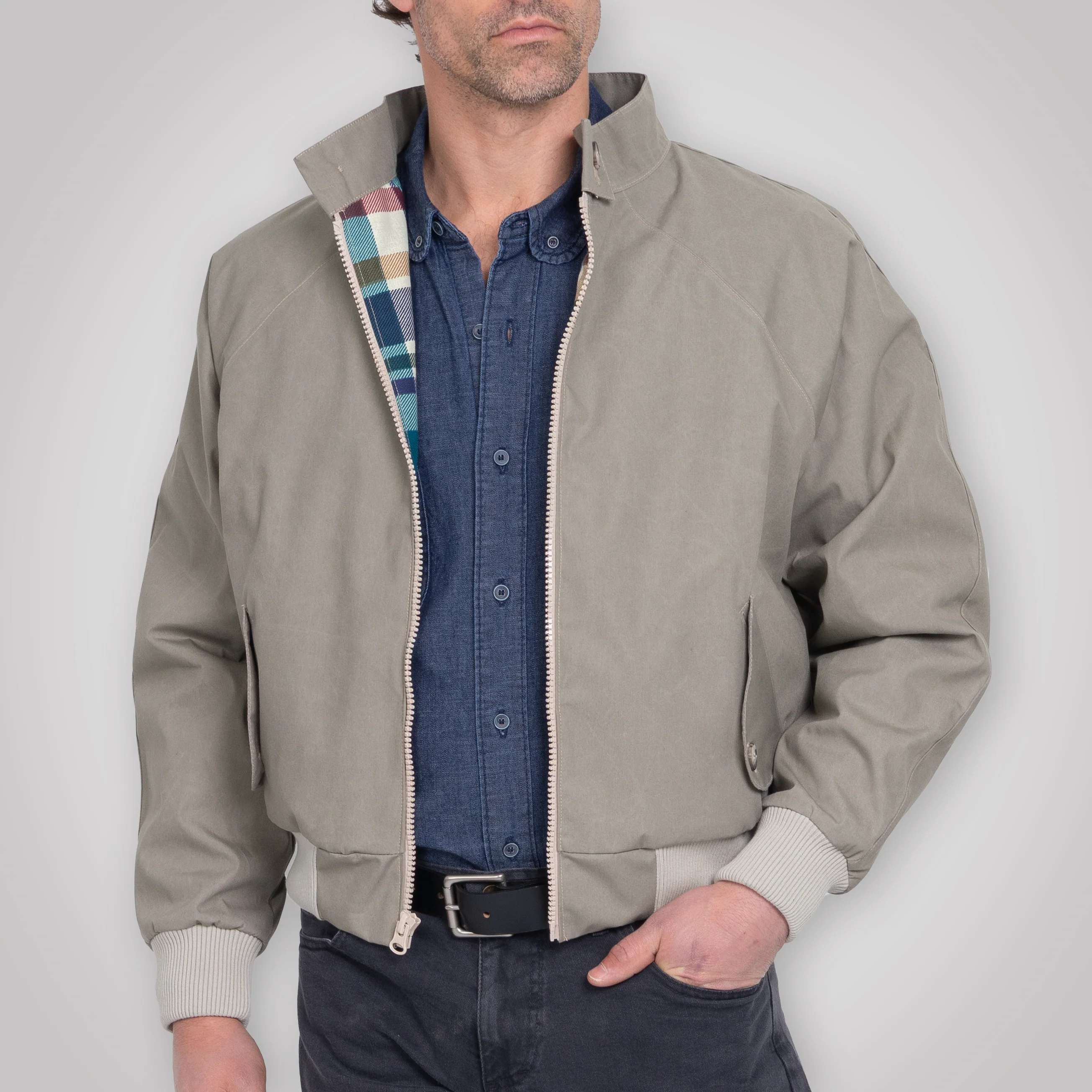 Harrington Jacket - Pewter Cream - Image 25