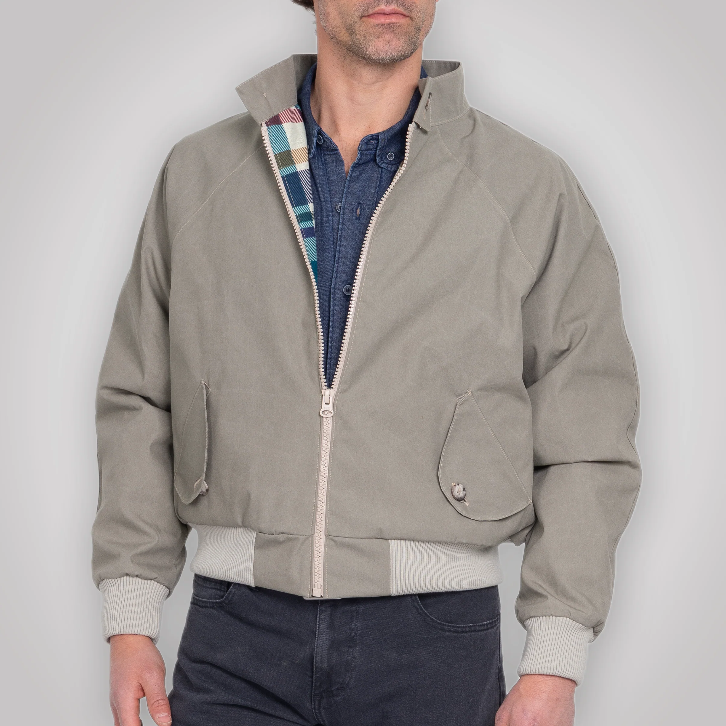 Harrington Jacket - Pewter Cream - Image 3
