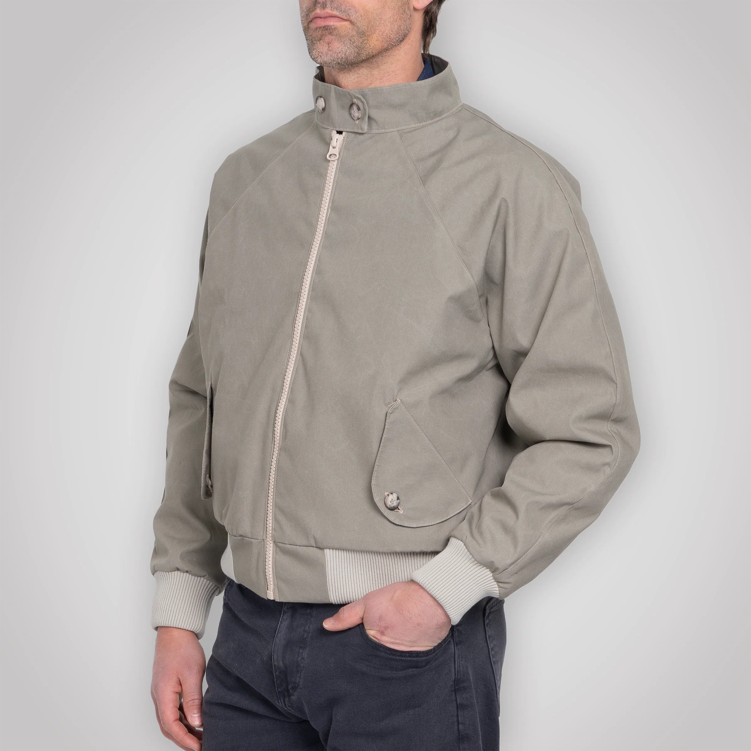 Harrington Jacket - Pewter Cream - Image 4