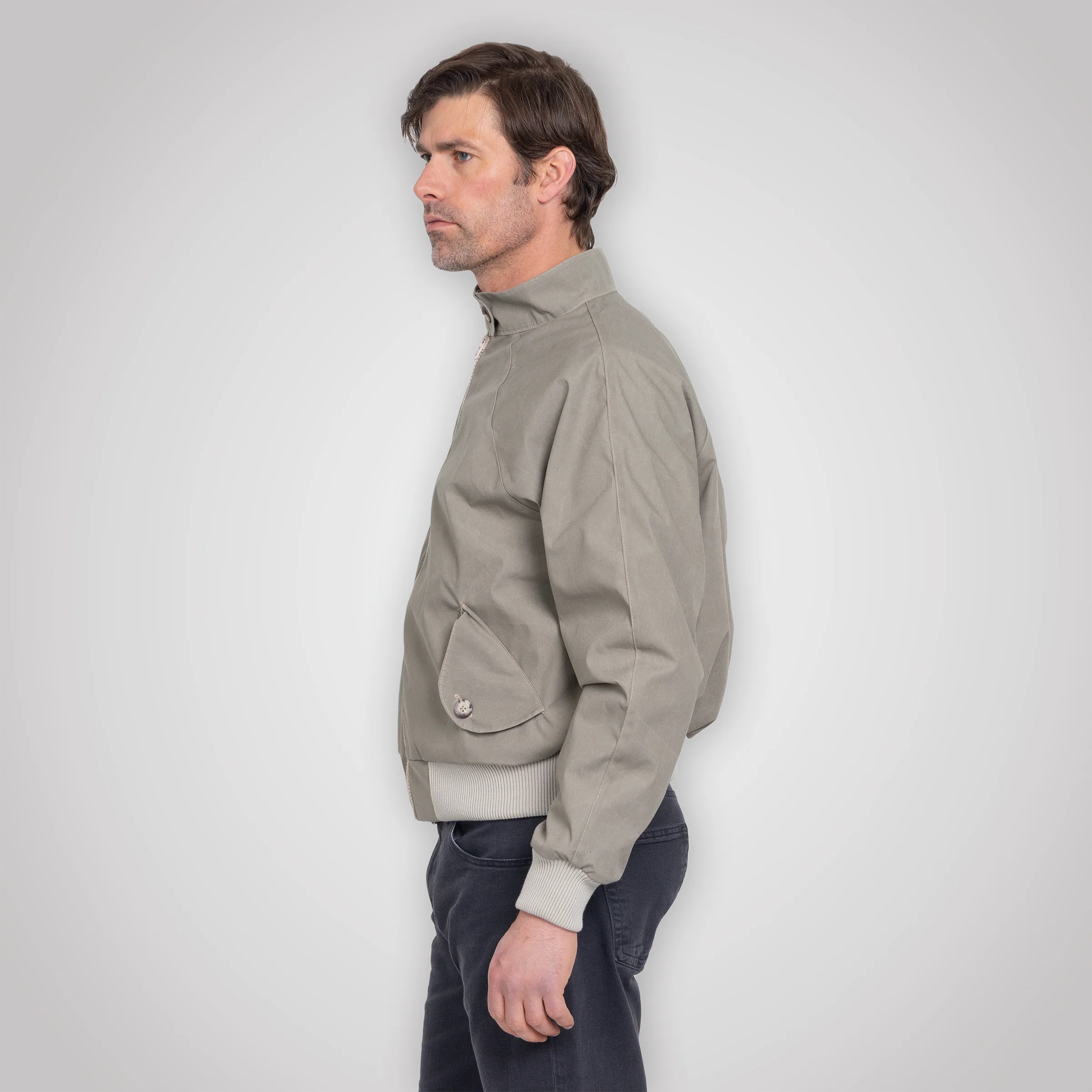 Harrington Jacket - Pewter Cream - Image 5