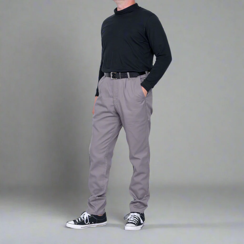 High Rise Chino - Grey - Image 6