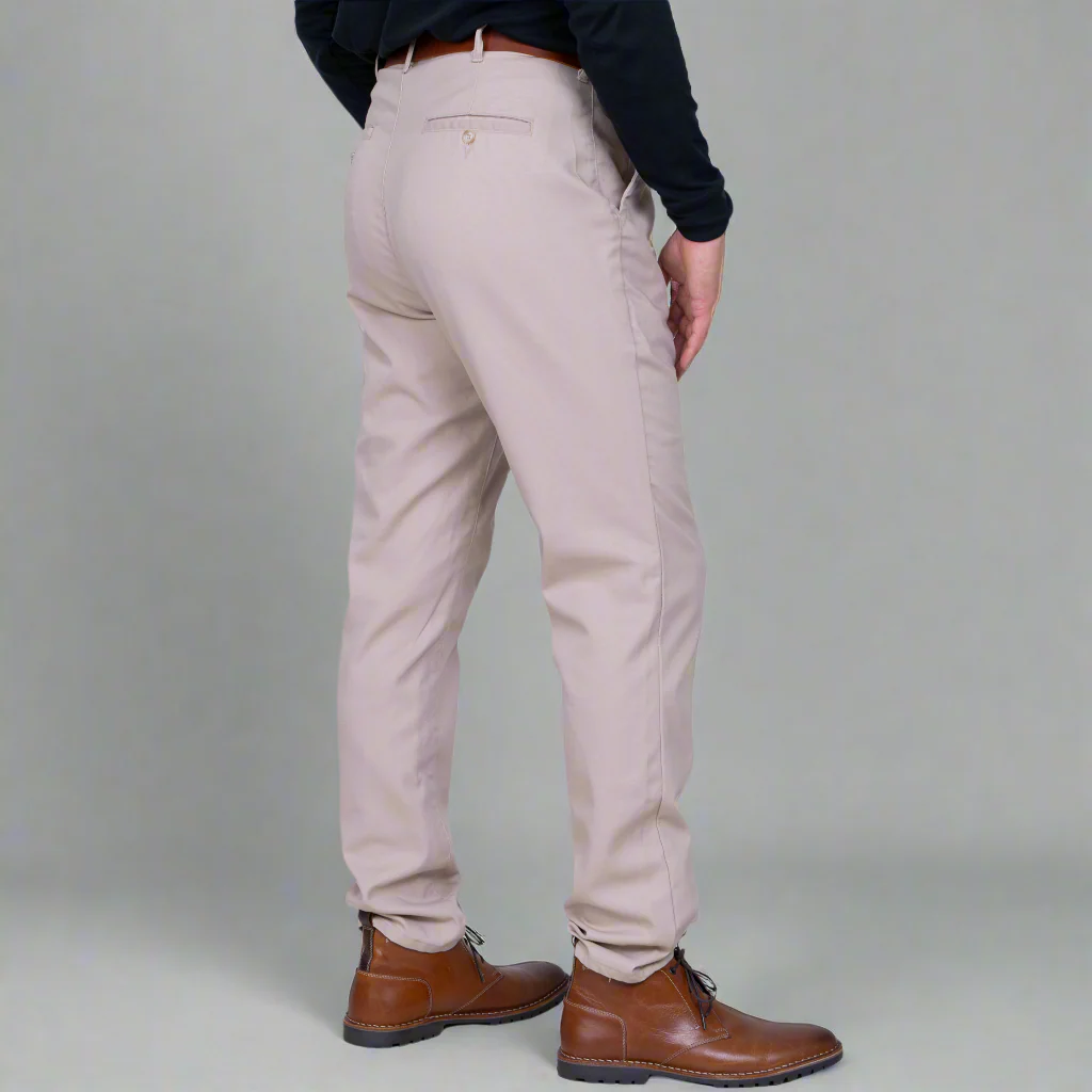 High Rise Chino - Khaki - Image 3