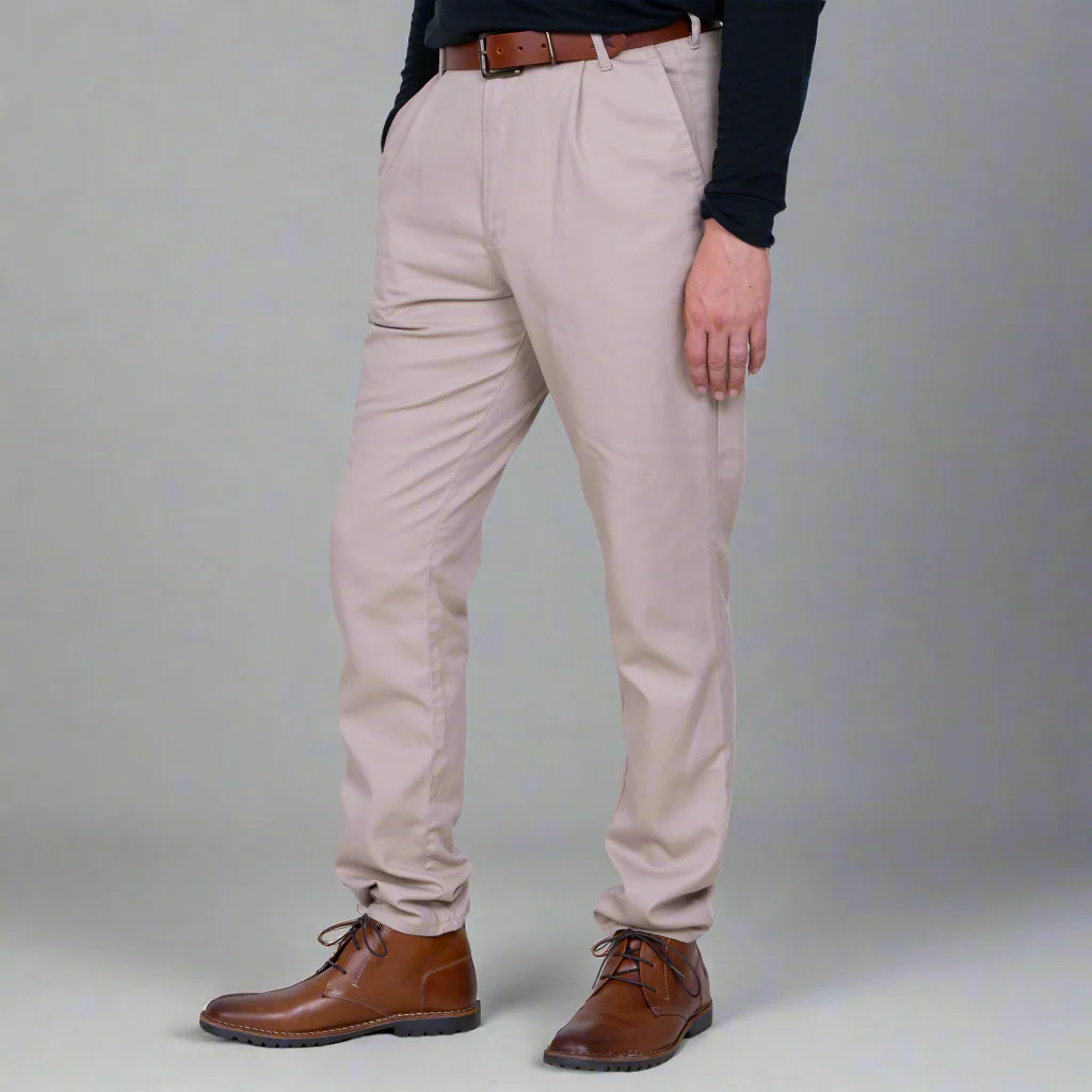 High Rise Chino - Khaki - Image 4