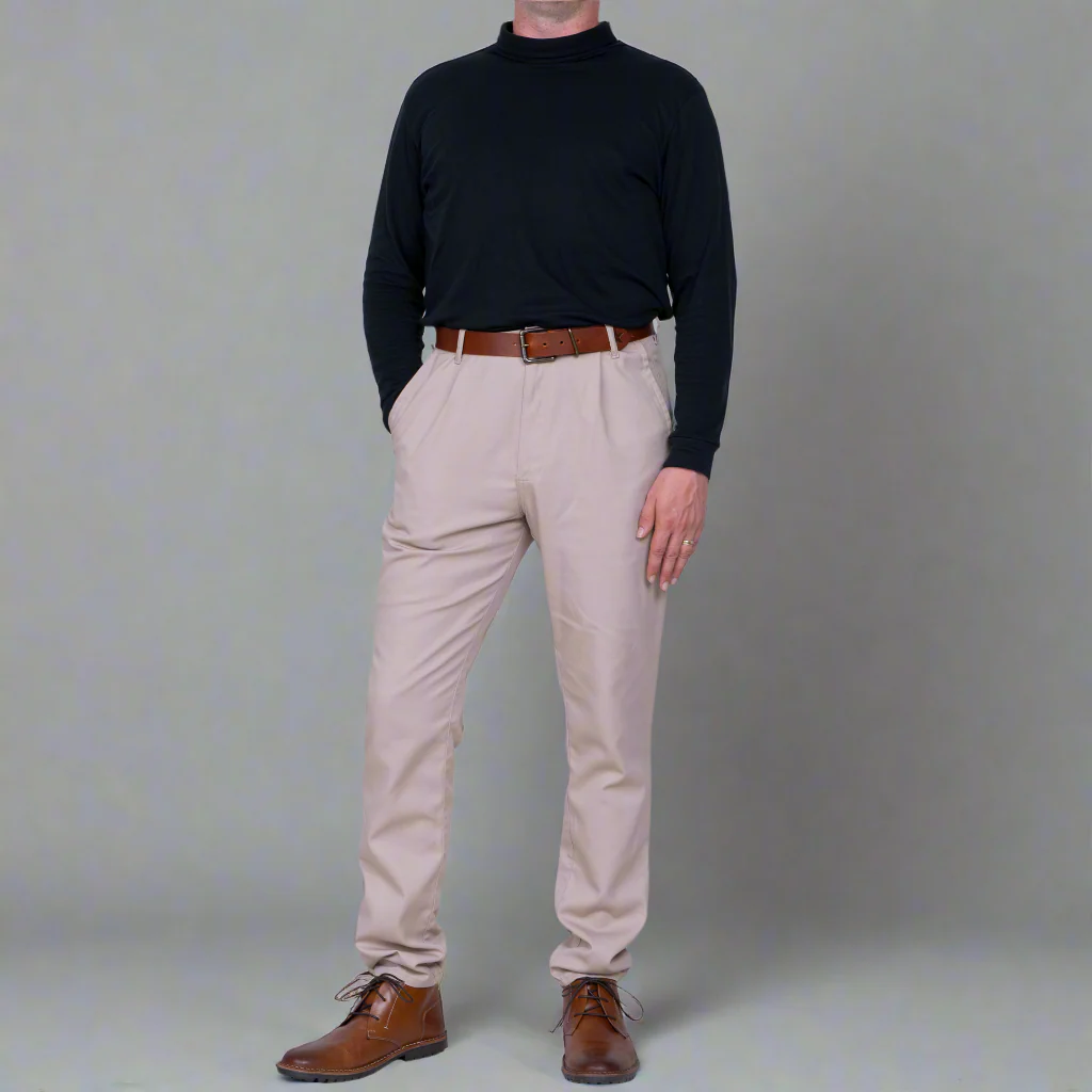 High Rise Chino - Khaki - Image 6