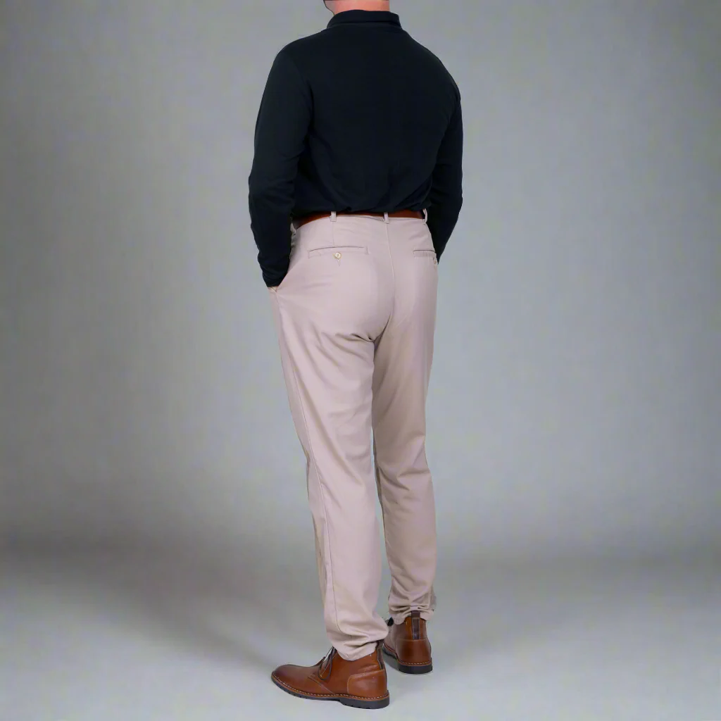 High Rise Chino - Khaki - Image 7