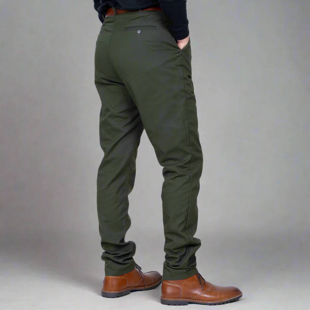 High Rise Chino - Olive - Image 4