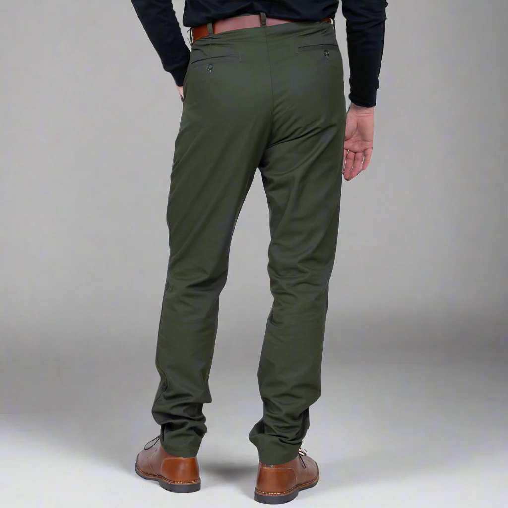 High Rise Chino - Olive - Image 5