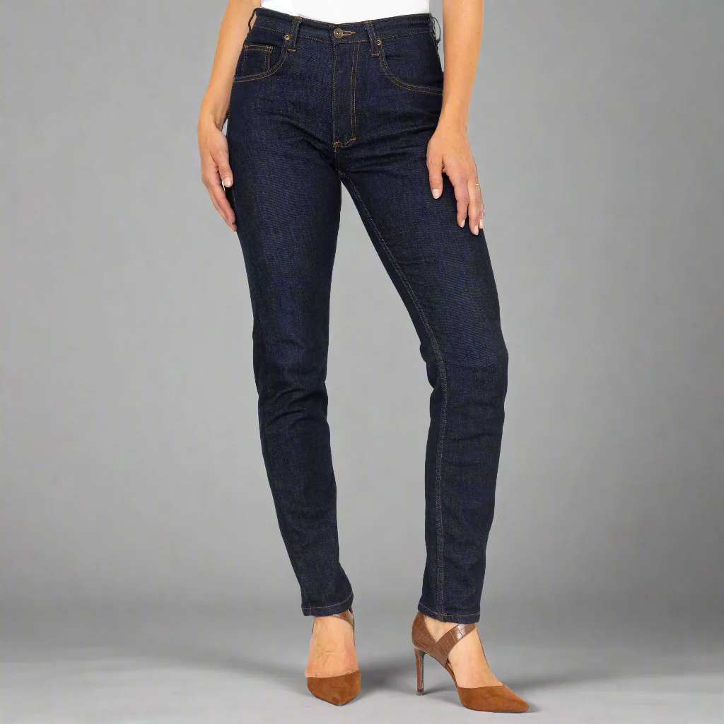 High Rise Straight Leg - Dark Wash - Image 3