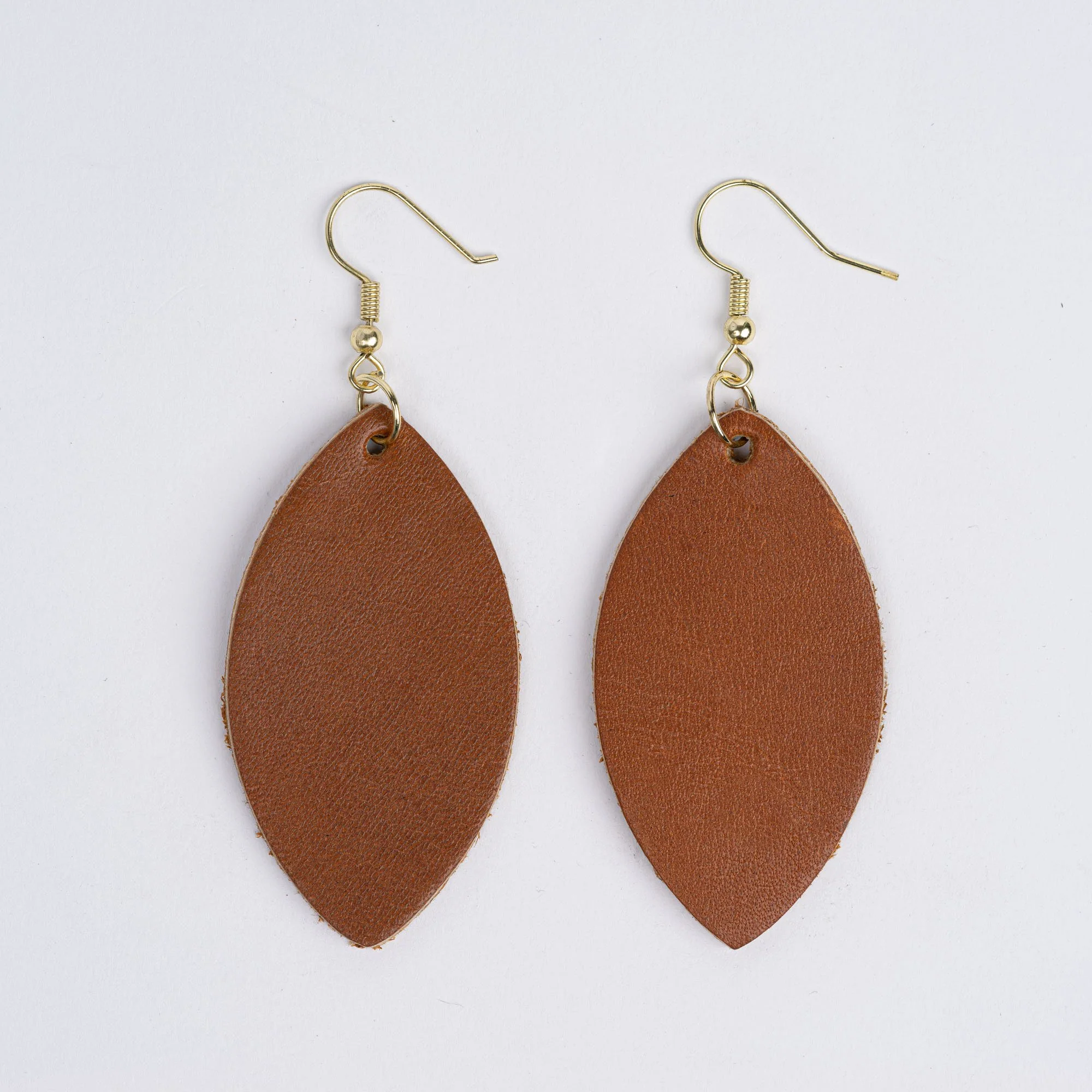 Leather Earrings (leaf) - Image 10