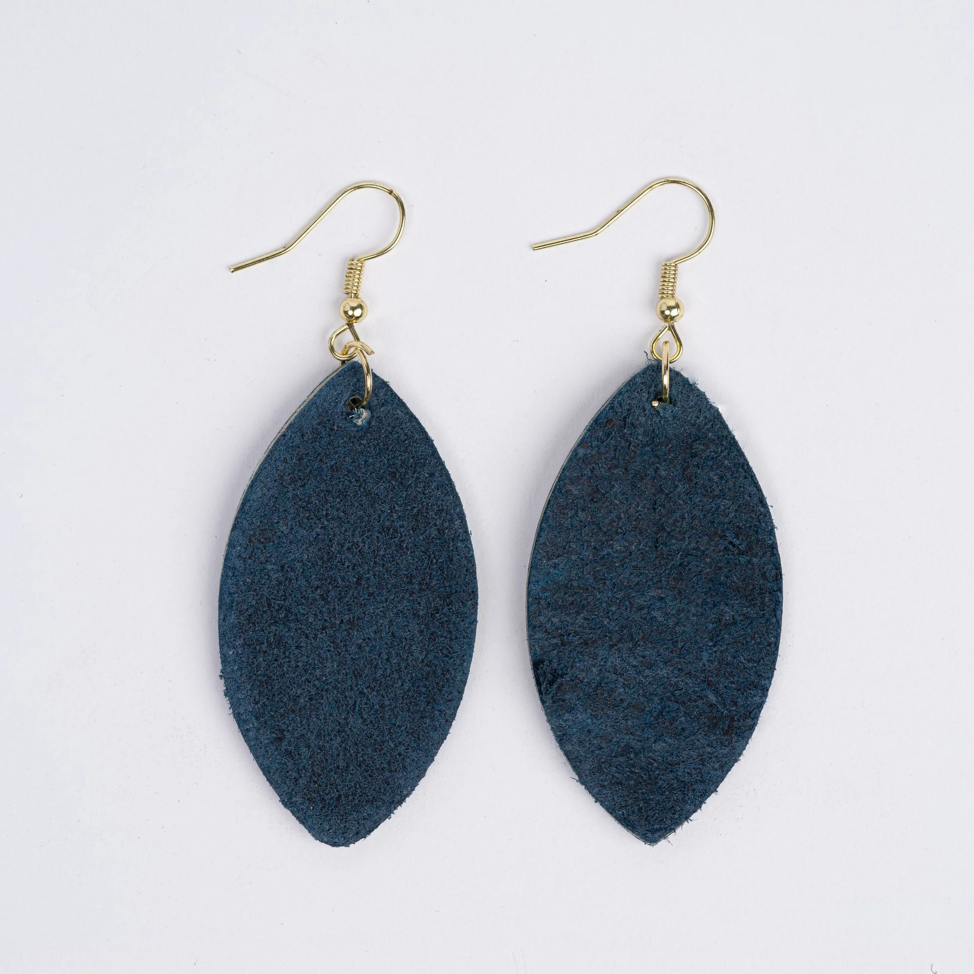Leather Earrings (leaf) - Image 4