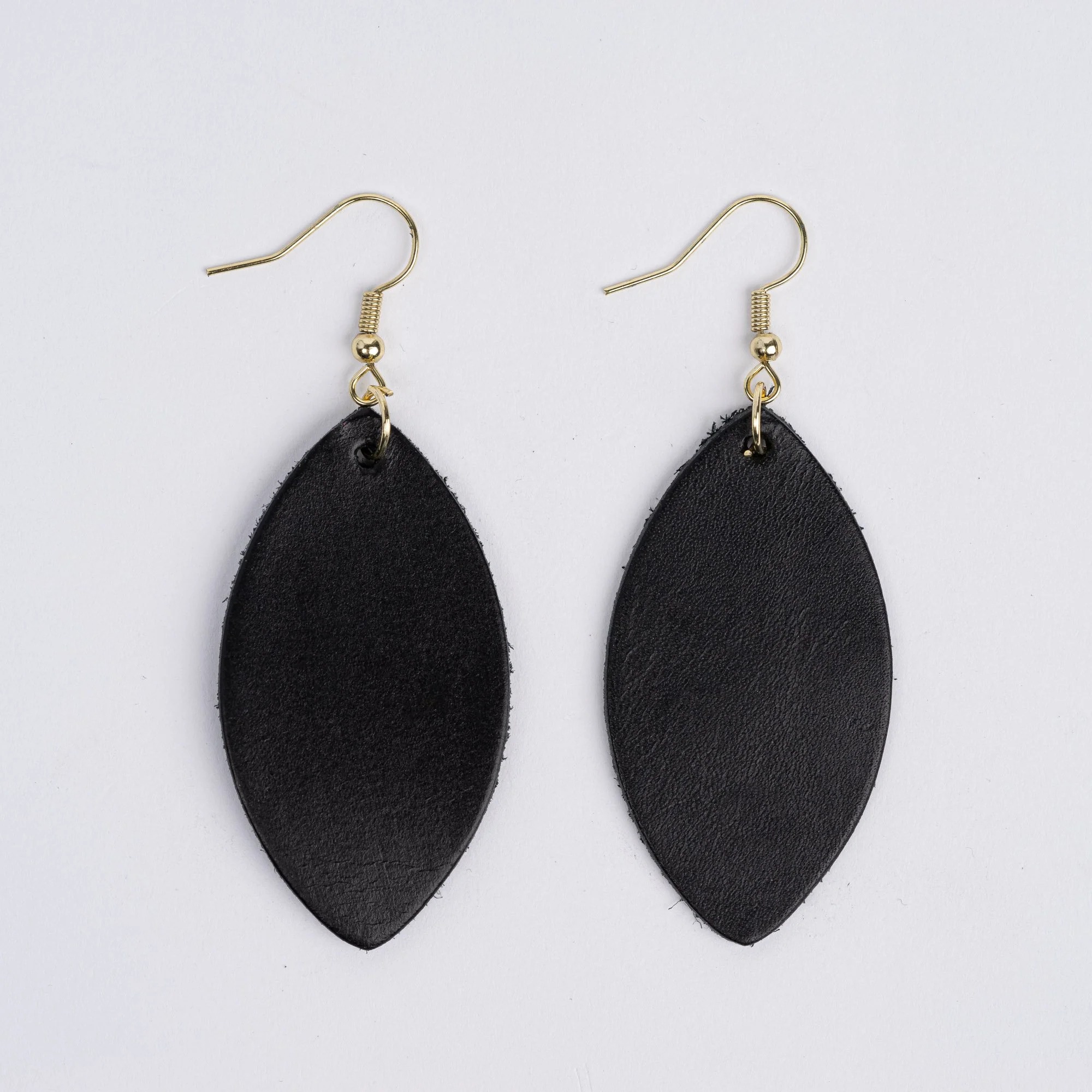 Leather Earrings (leaf) - Image 8