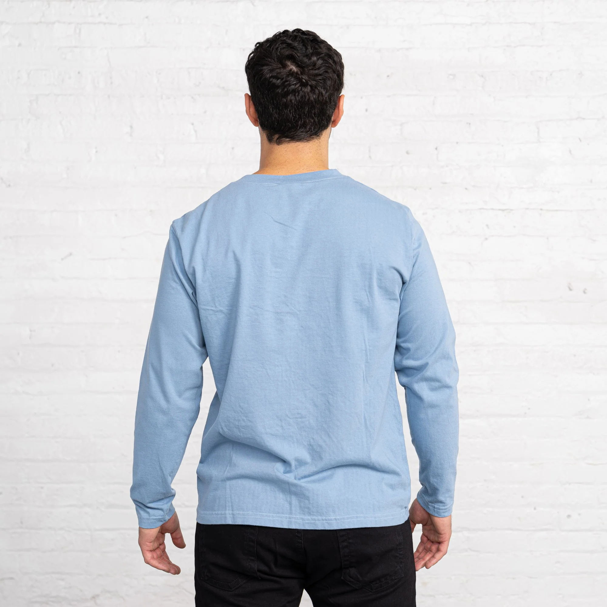 Long Sleeve Henley - Combed Cotton - Image 13