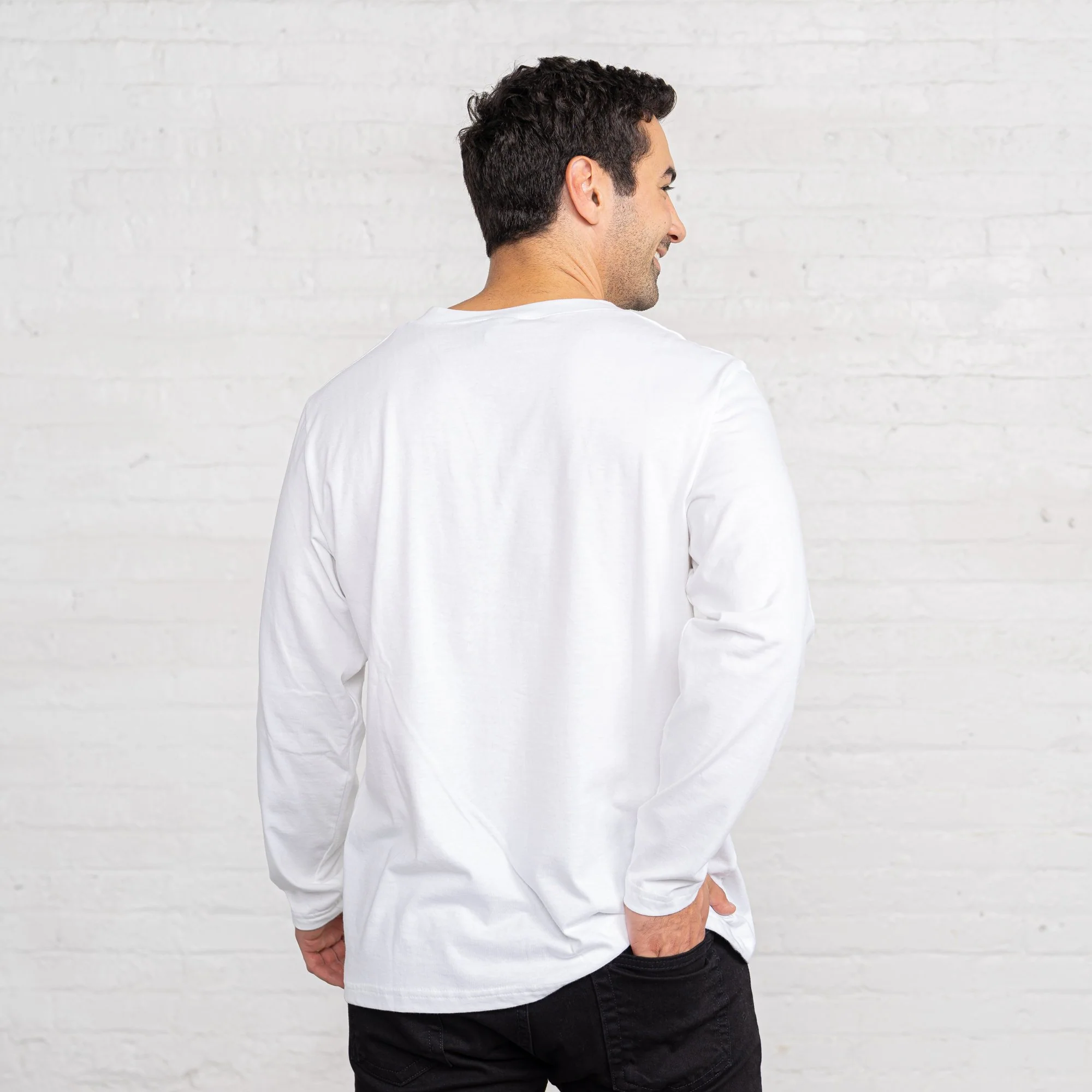 Long Sleeve Henley - Combed Cotton - Image 14