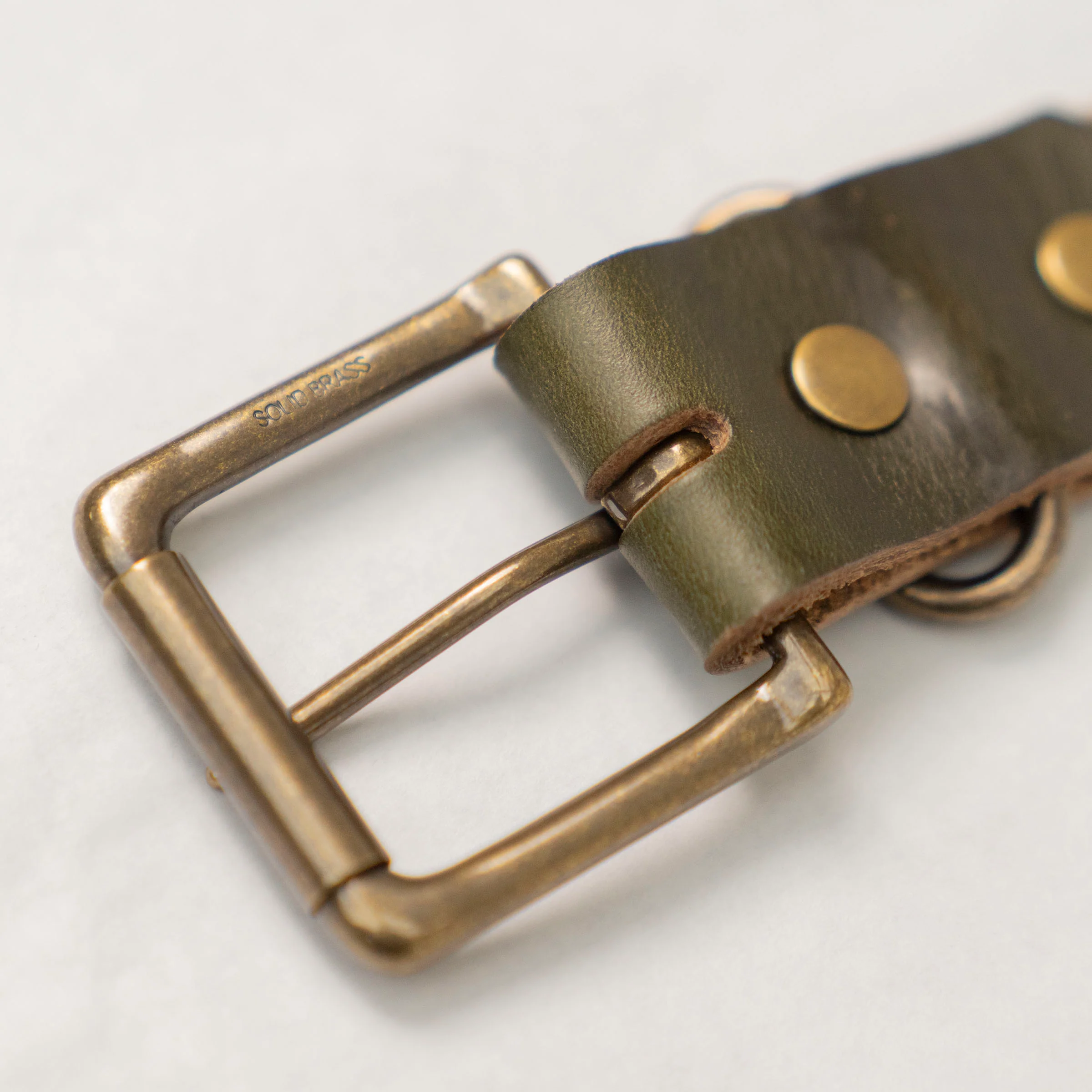 Olive Leather Belt - Image 5