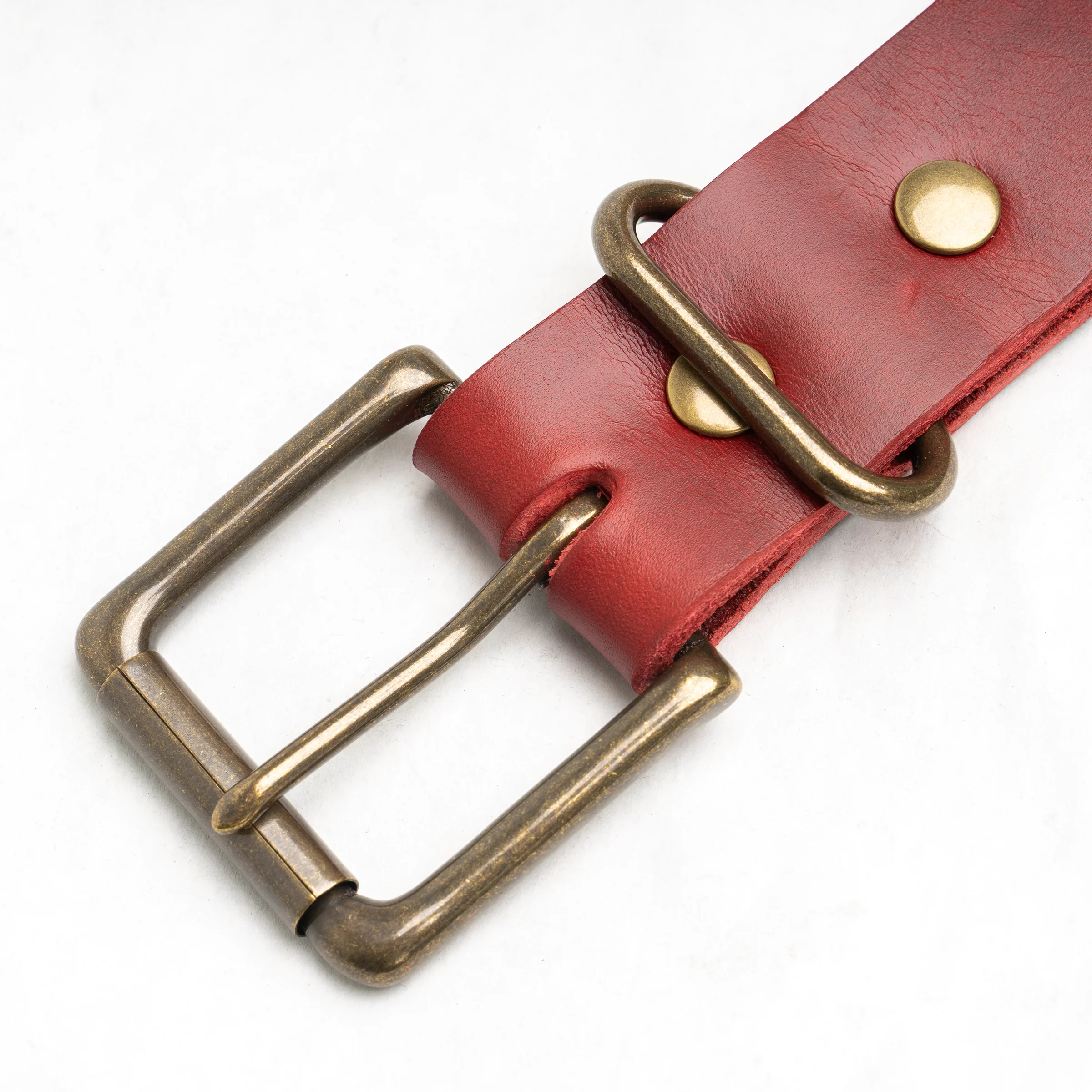 Red Leather Belt - Image 4
