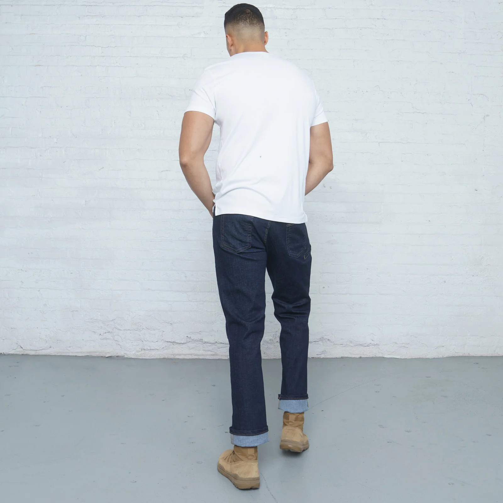 Relaxed Fit Dark Wash 6 Pocket - Image 6