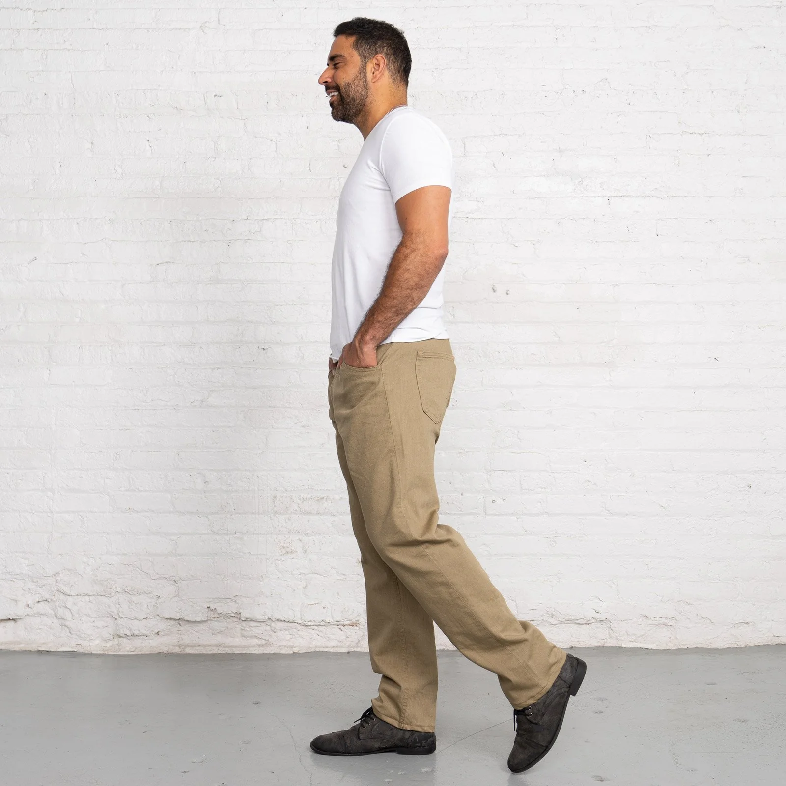 Relaxed Fit - Khaki - Image 3