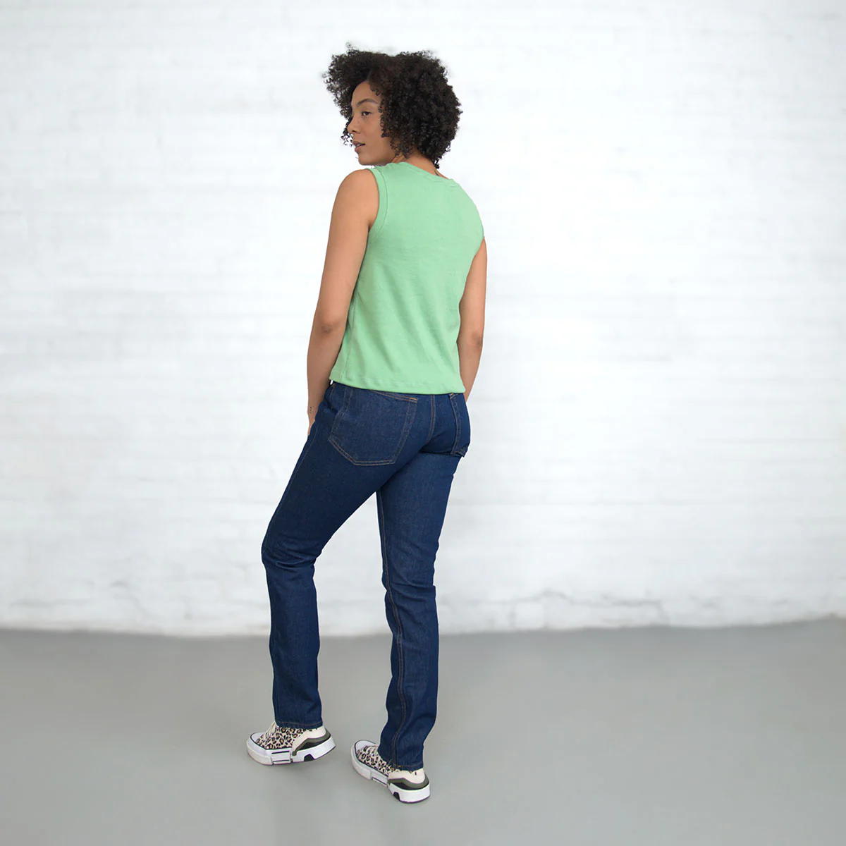 Sleeveless Crop - Jade Supima - Image 13