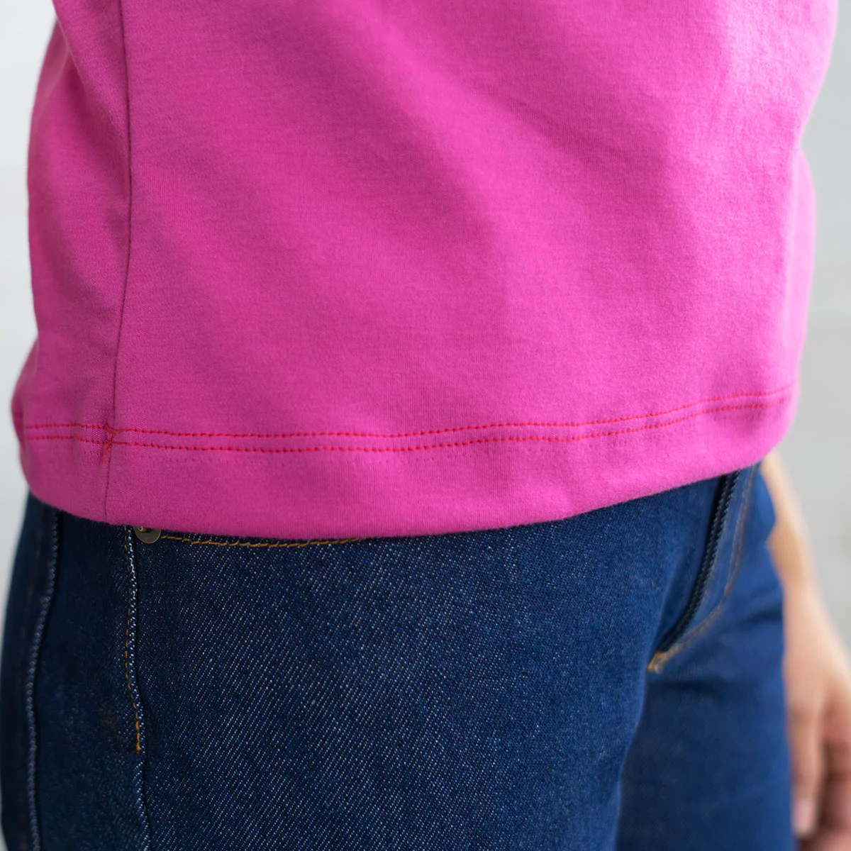 Sleeveless Crop - Magenta Supima - Image 10