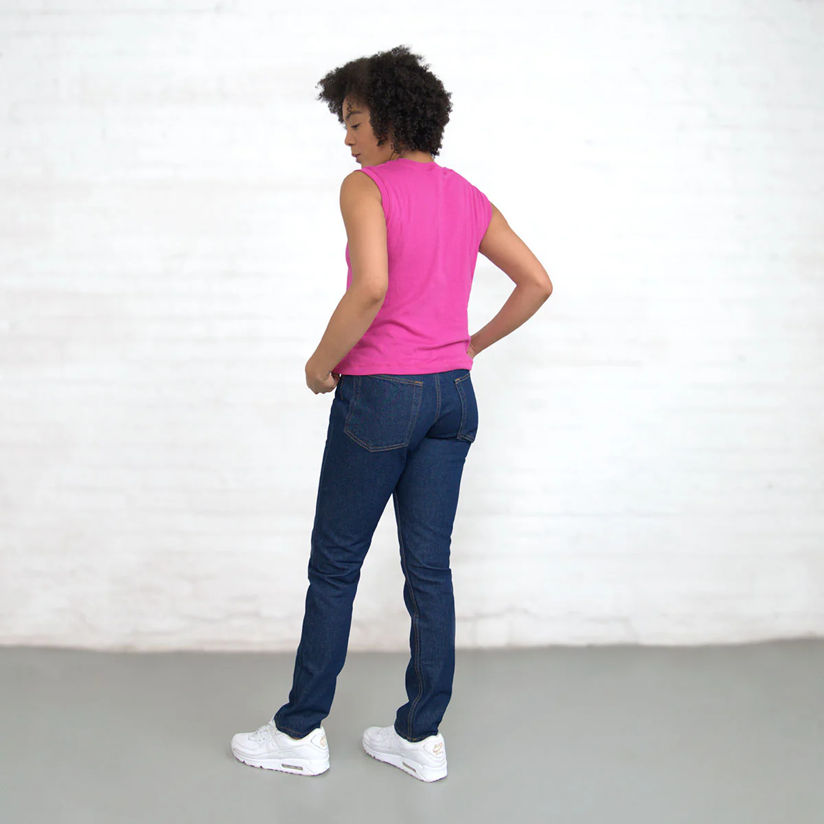 Sleeveless Crop - Magenta Supima - Image 13