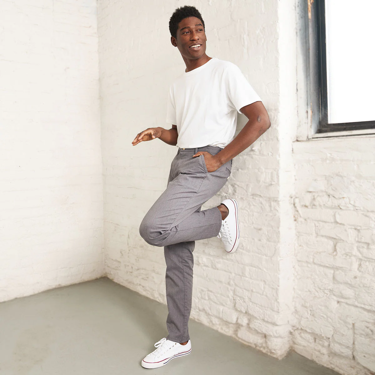 Stretch Chino - Grey - Image 3