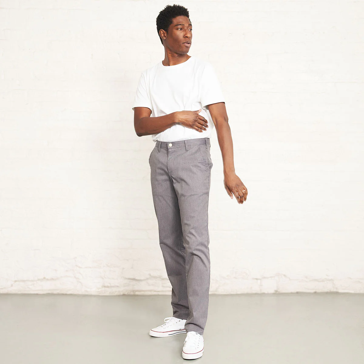 Stretch Chino - Grey - Image 7